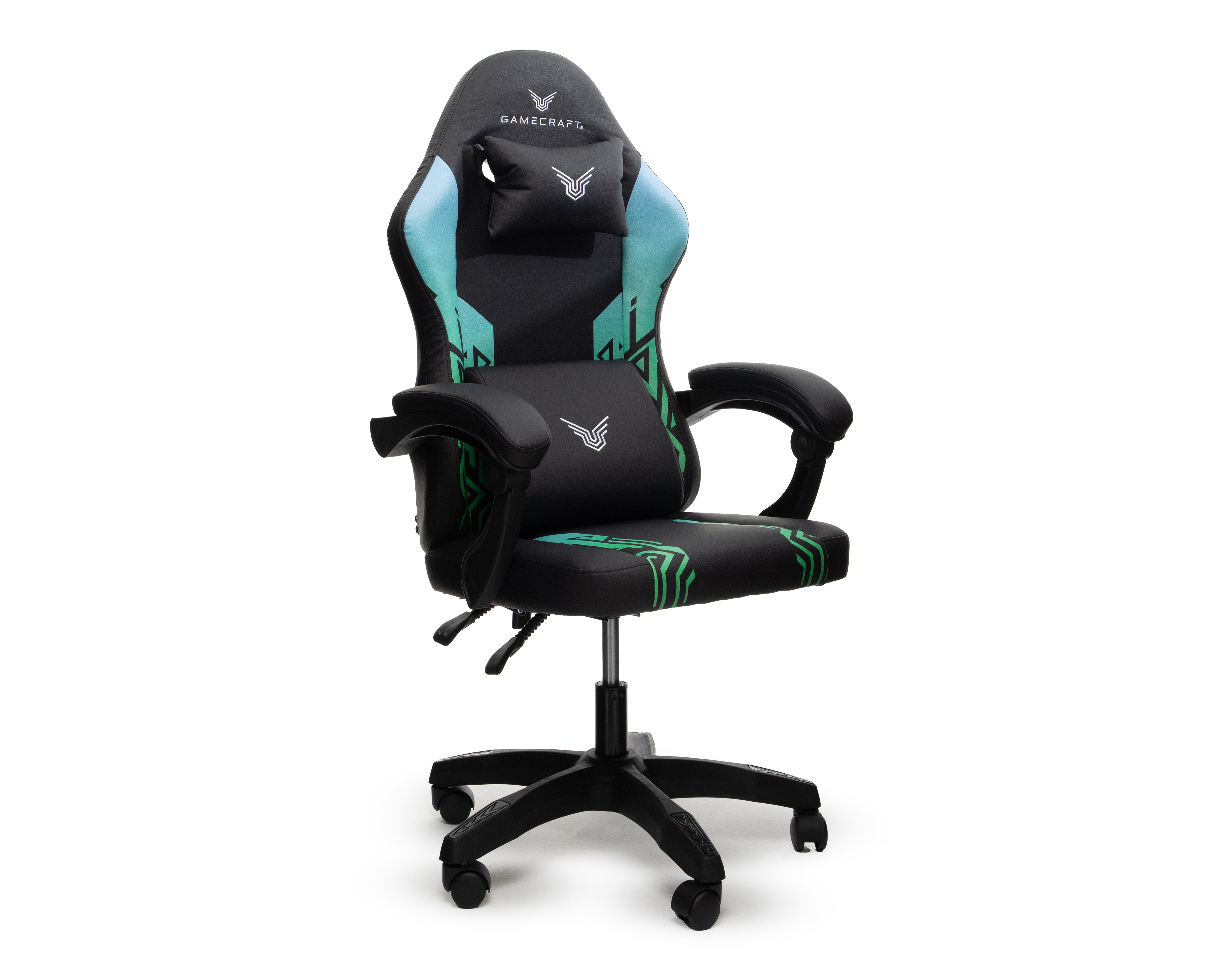 Foto 3 pulgar | Foto 2 | Silla Gamer Gamercraft Altura Ajustable Negra