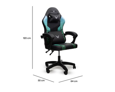 Foto 6 | Foto 6 | Silla Gamer Gamercraft Altura Ajustable Negra