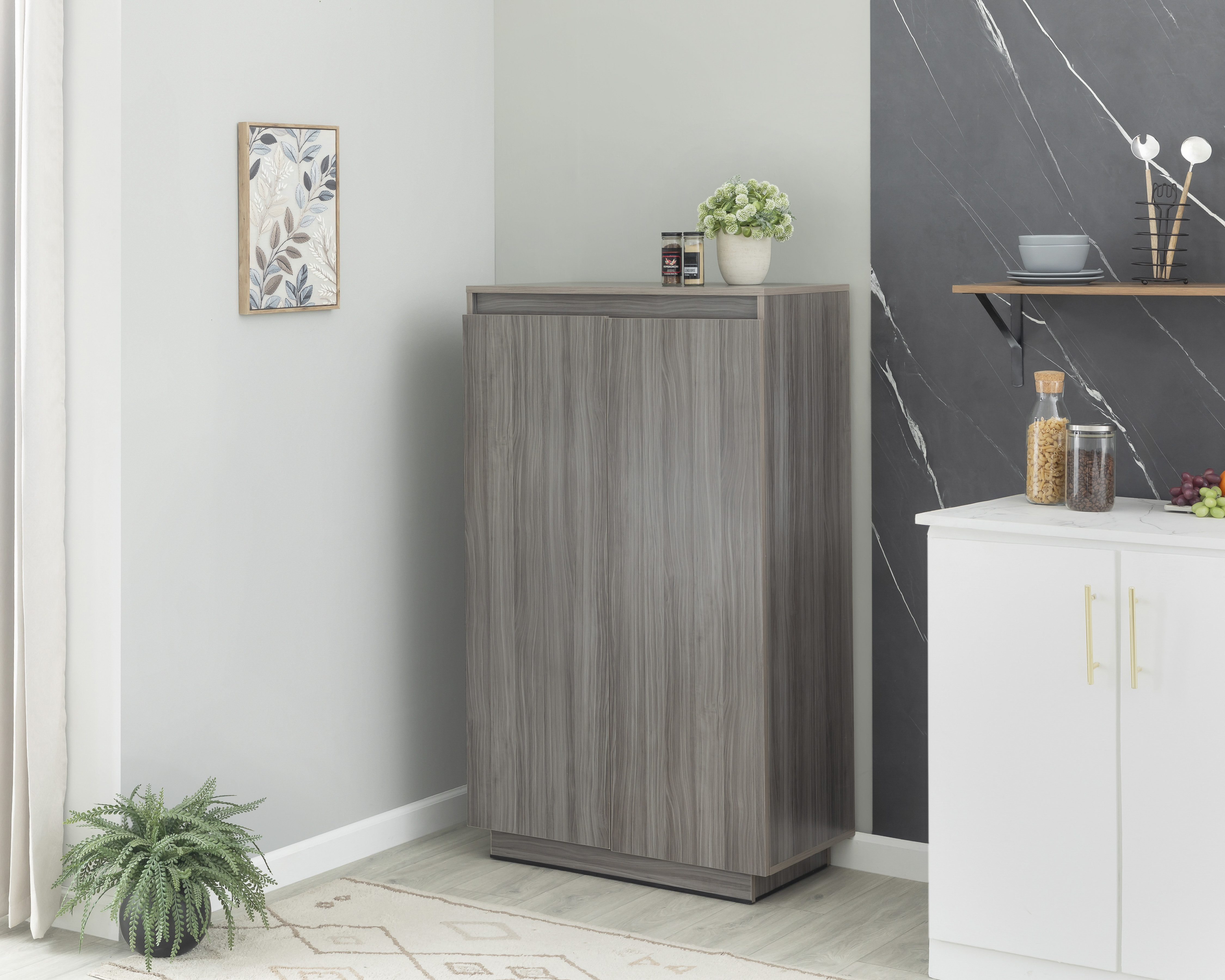 Foto 1 | Foto 1 | Alacena de Aglomerado Violeta Gris