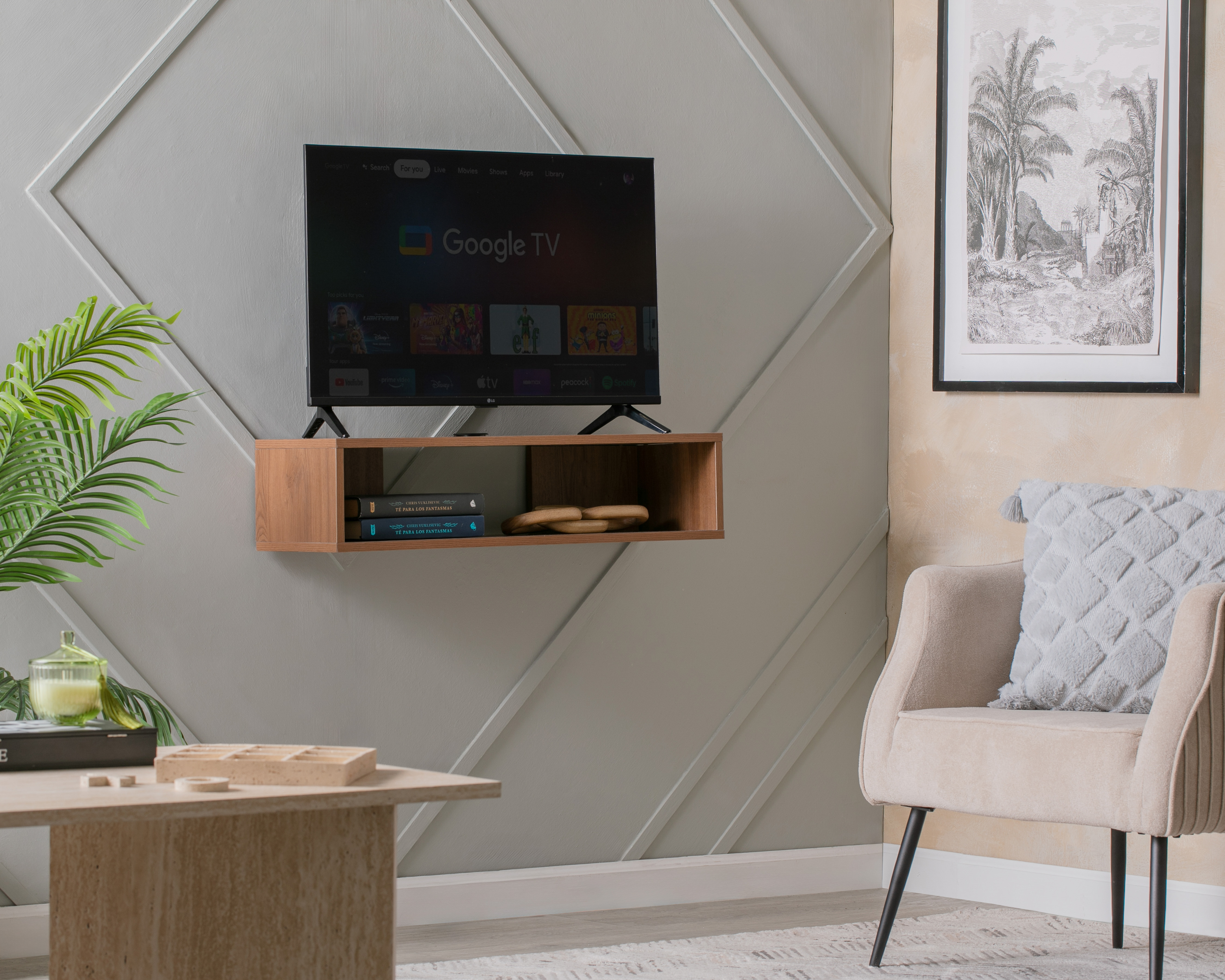 Mueble para TV Flotante +Simple Valencia