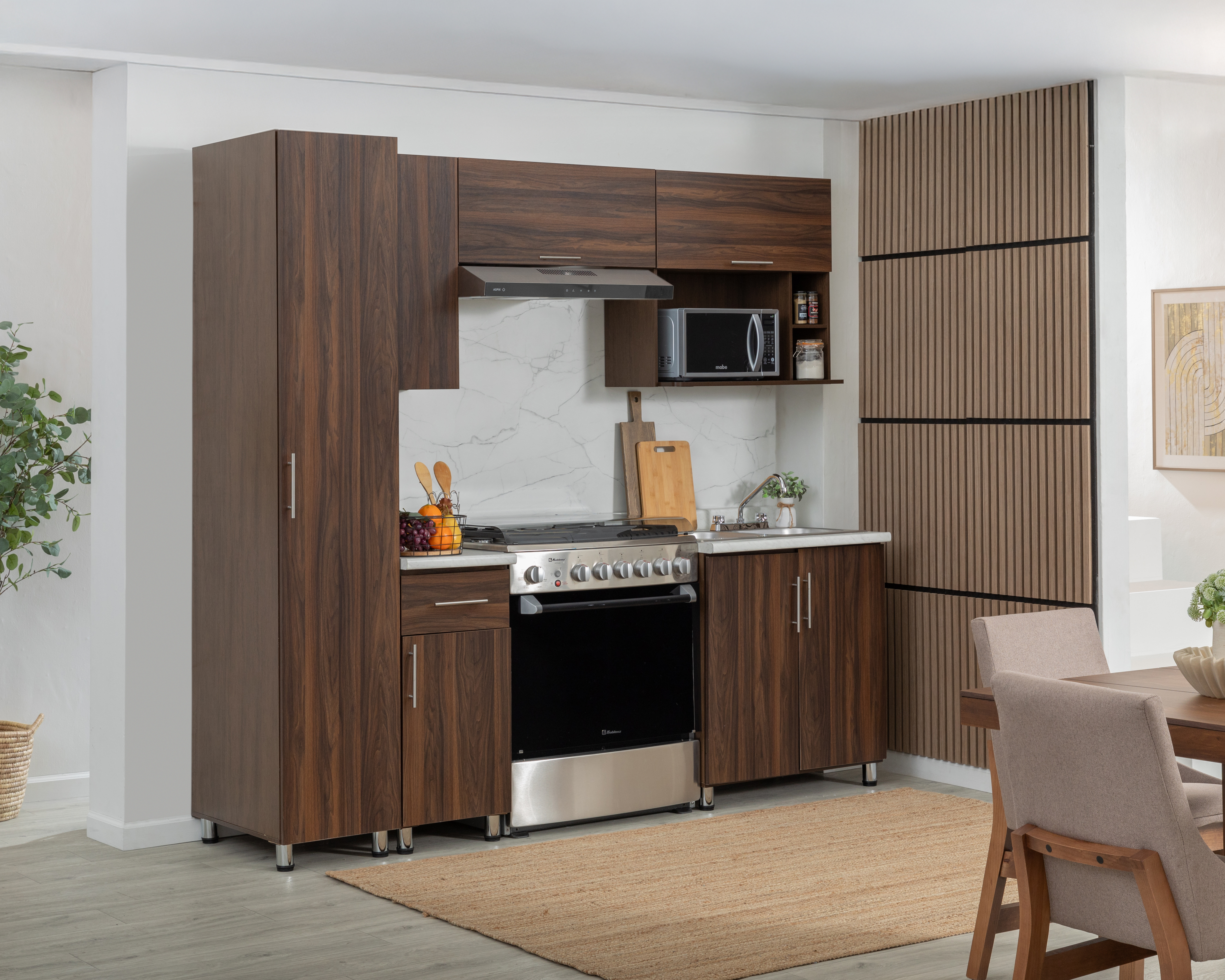 Cocina Integral Mobi Denver Moca 240 cm