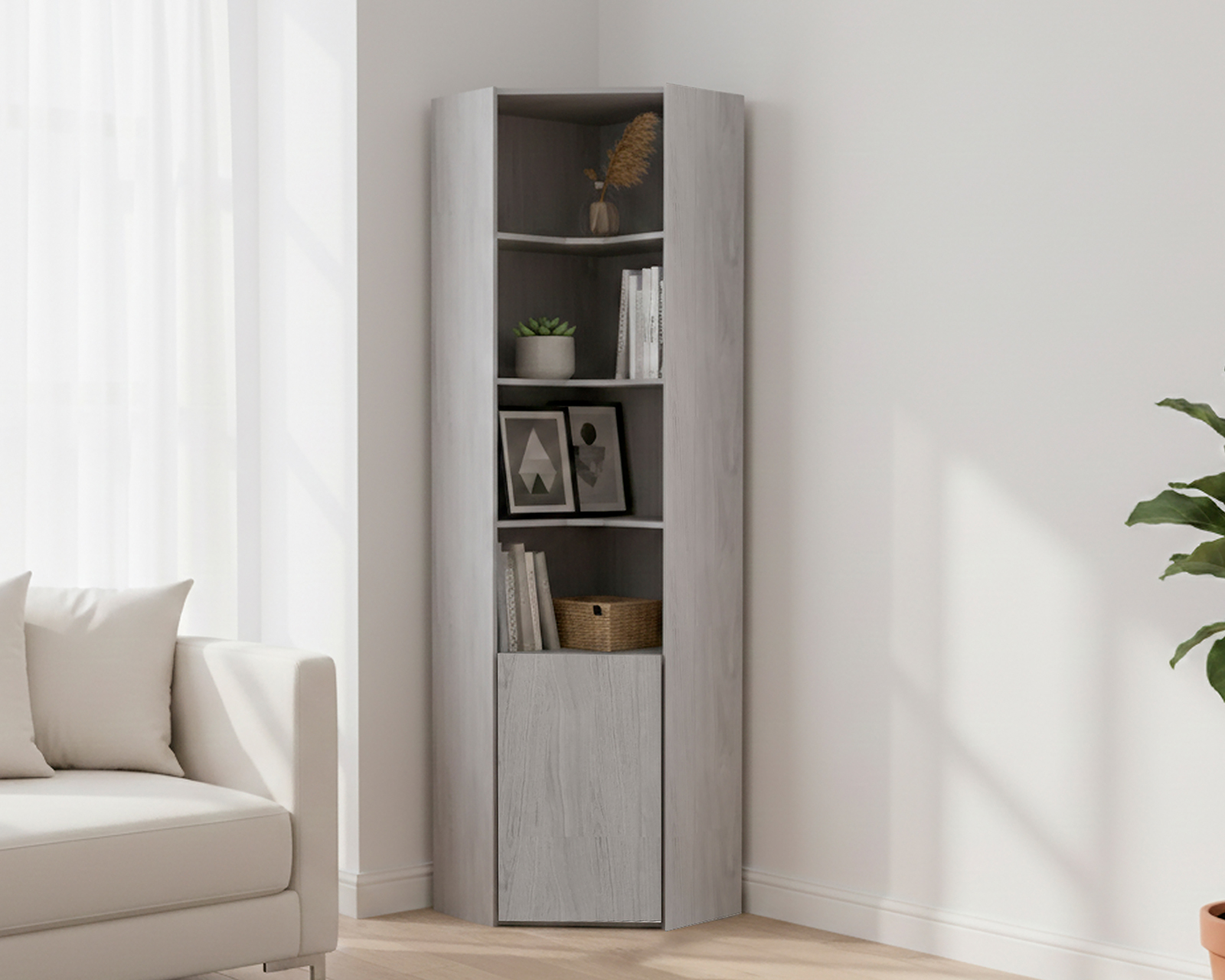 Foto 1 | Foto 1 | Esquinero Mobi Fresno Gris