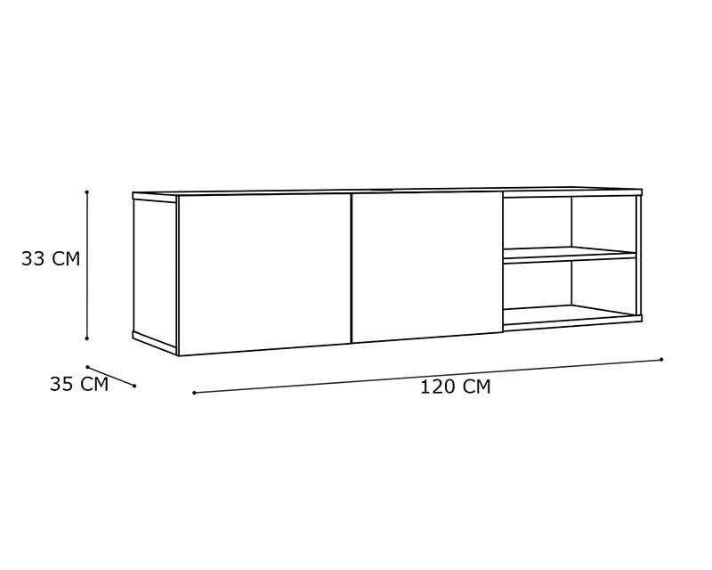 Foto 5 pulgar | Foto 4 | Mueble para Televisión Mobi Onix Café