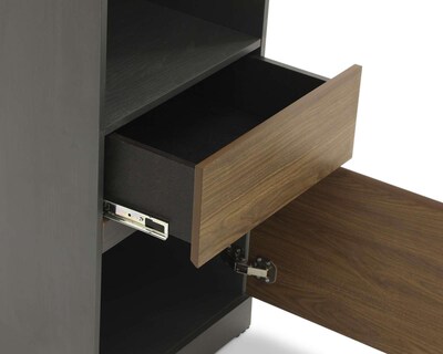 Foto 5 | Foto 5 | Librero Piero Gris/Nogal