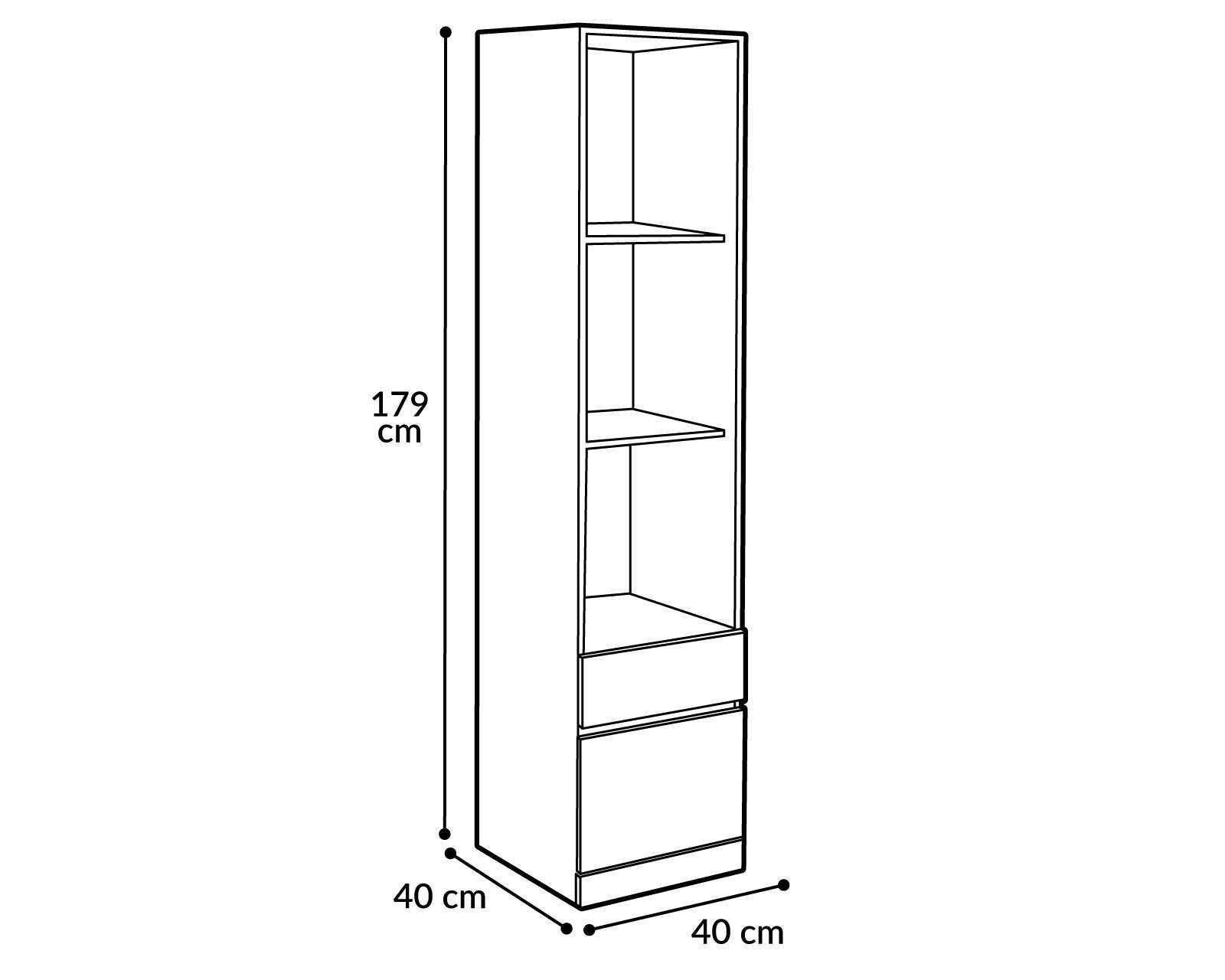 Foto 8 pulgar | Foto 7 | Librero Piero Gris/Nogal