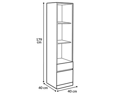Foto 7 | Foto 7 | Librero Piero Gris/Nogal