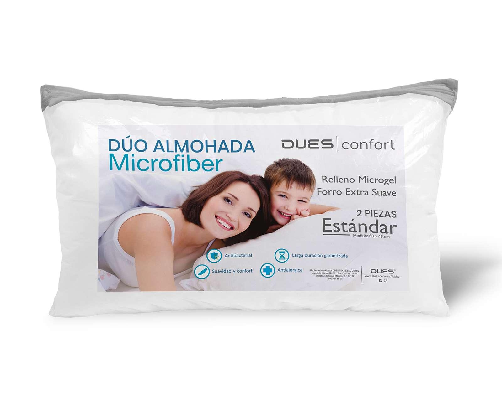 Foto 2 | Foto 2 | Almohada Microfibra Dues Confort Estándar 2 Piezas