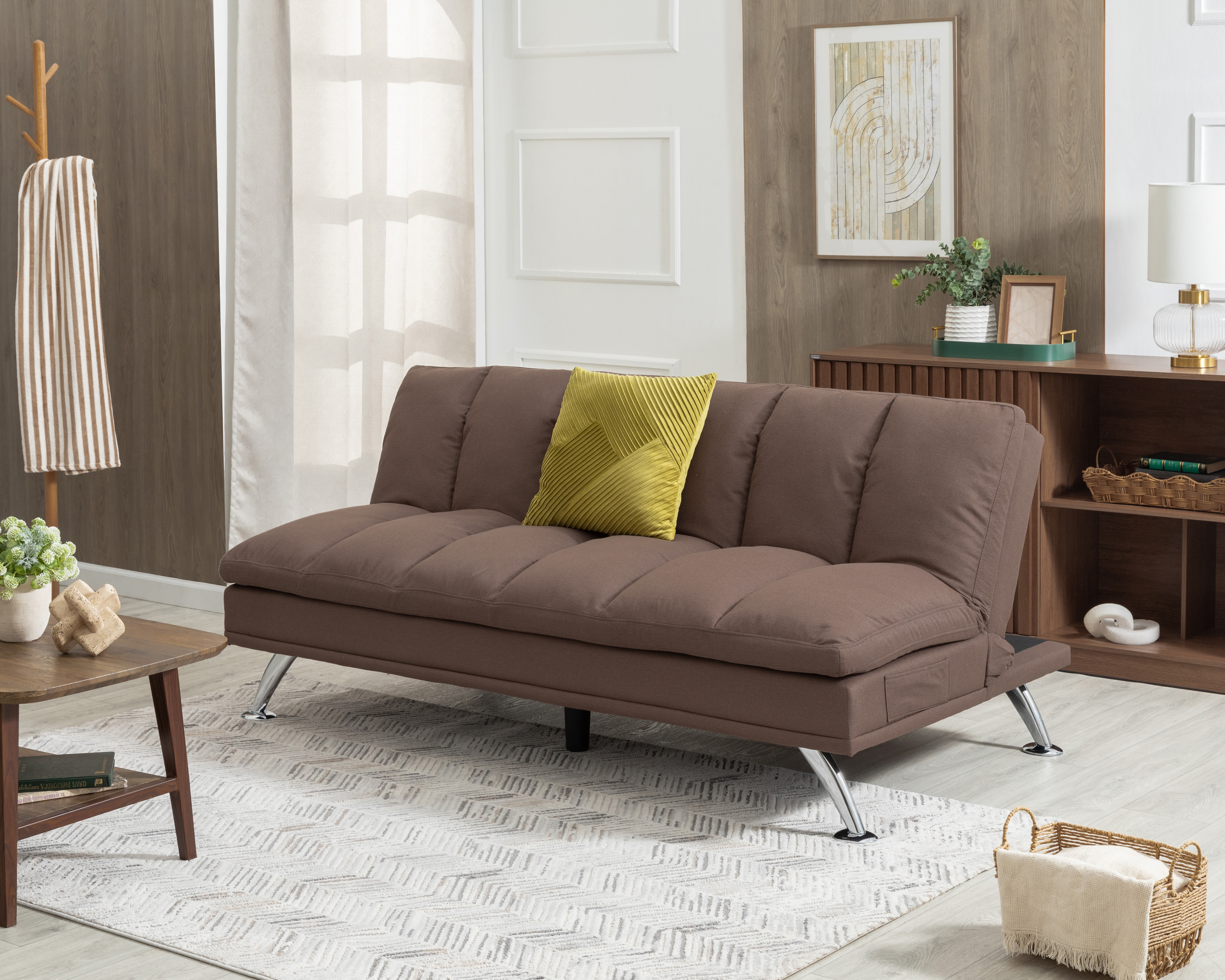 Sofá Cama Individual Café Ikal Silva