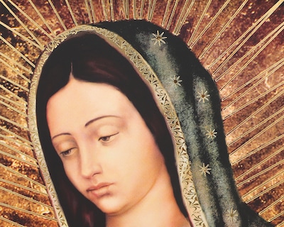 Foto 3 | Foto 3 | Cuadro Decorativo Virgen Devoción Estampa Italiana