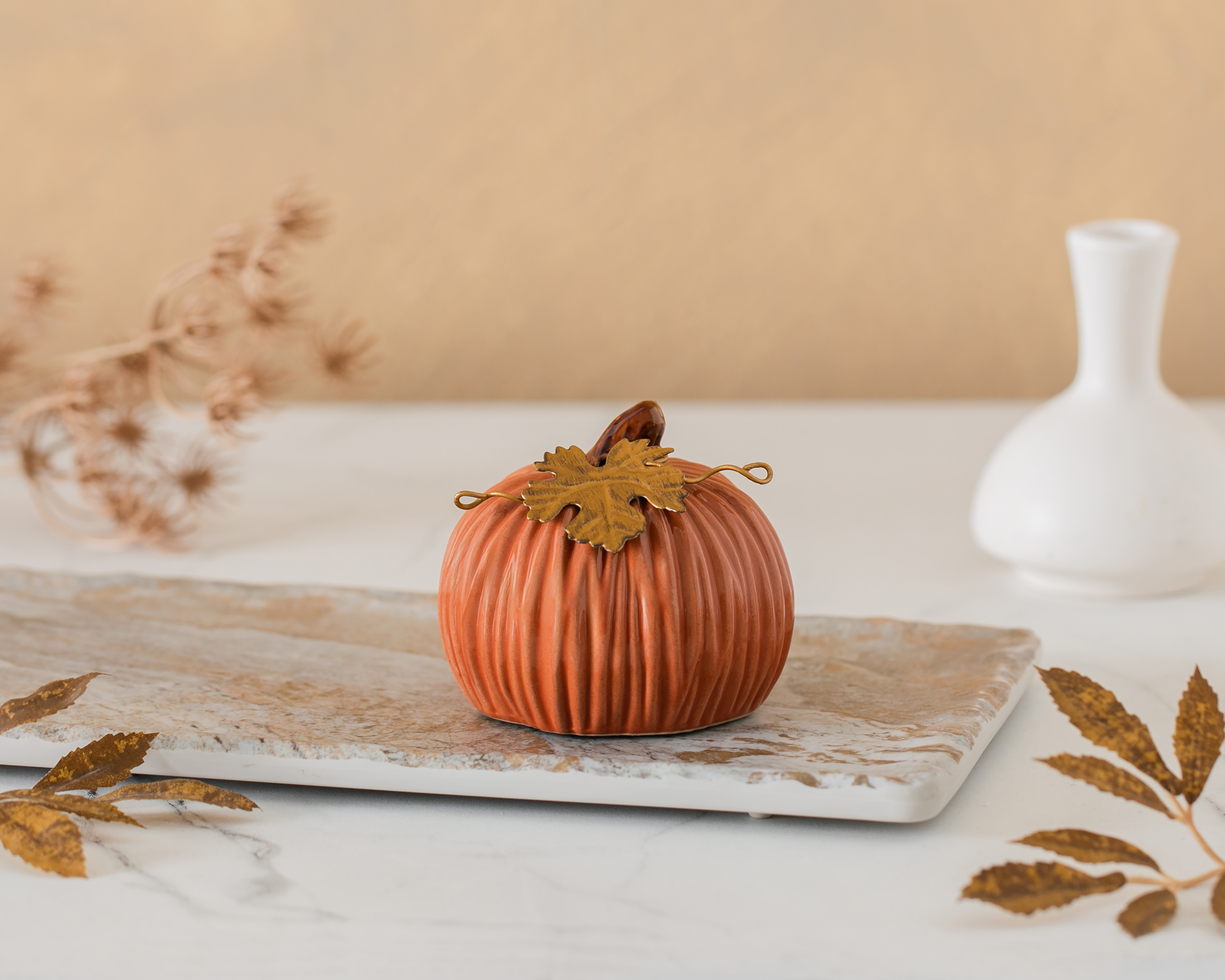 Foto 4 | Foto 4 | Escultura de Calabaza Char de Cerámica