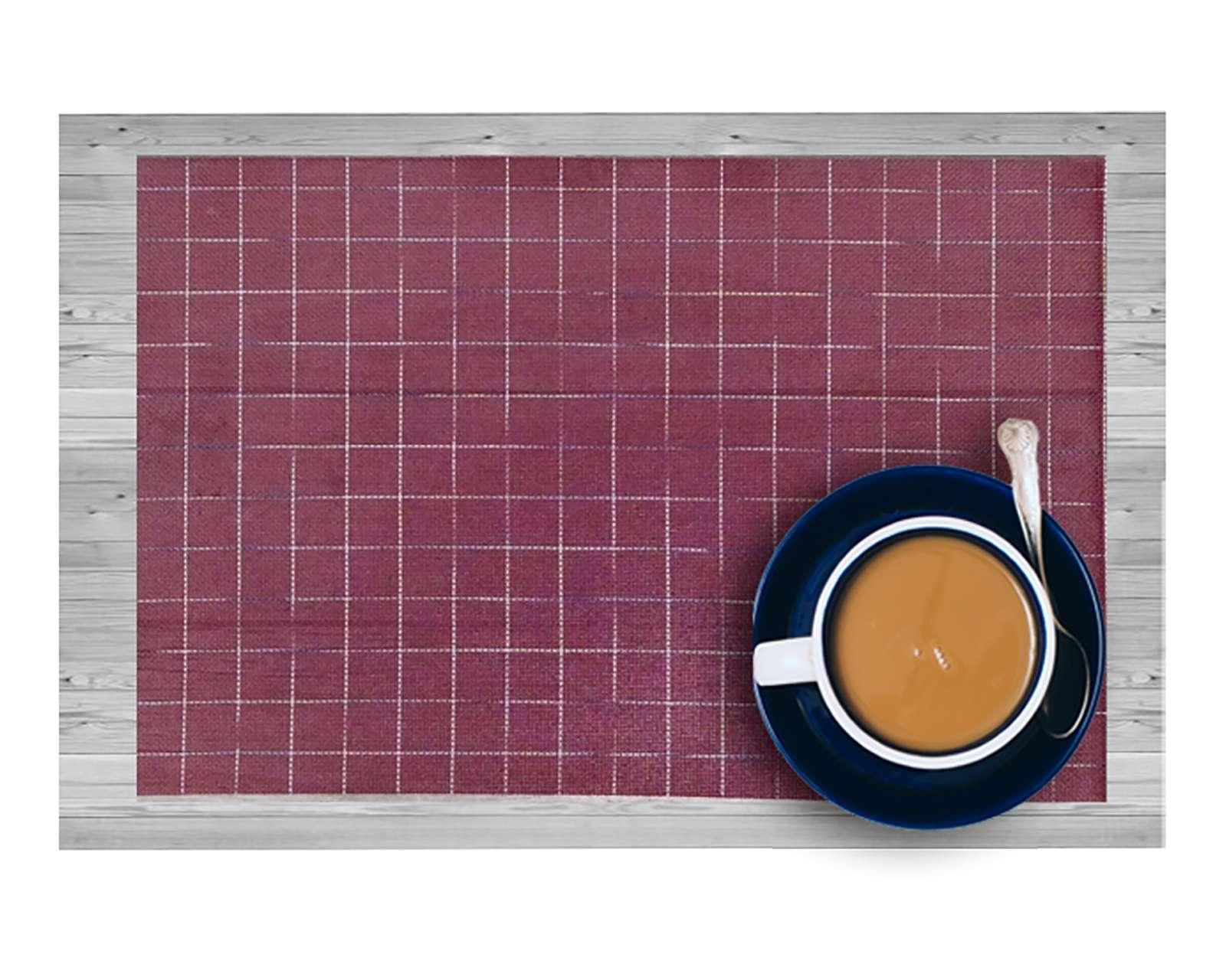 Foto 4 pulgar | Foto 3 | Mantel Individual Home Creations Cuadros Vino 45 x 40 cm 4 Piezas