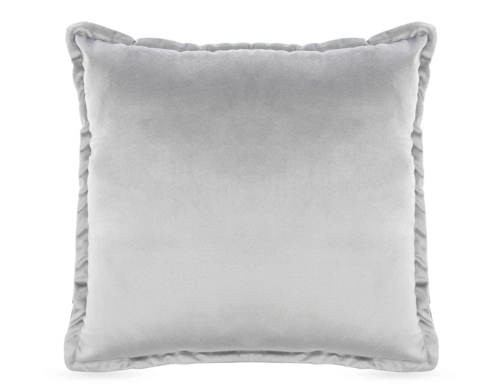 Cojín Decorativo Terciopelo Plata