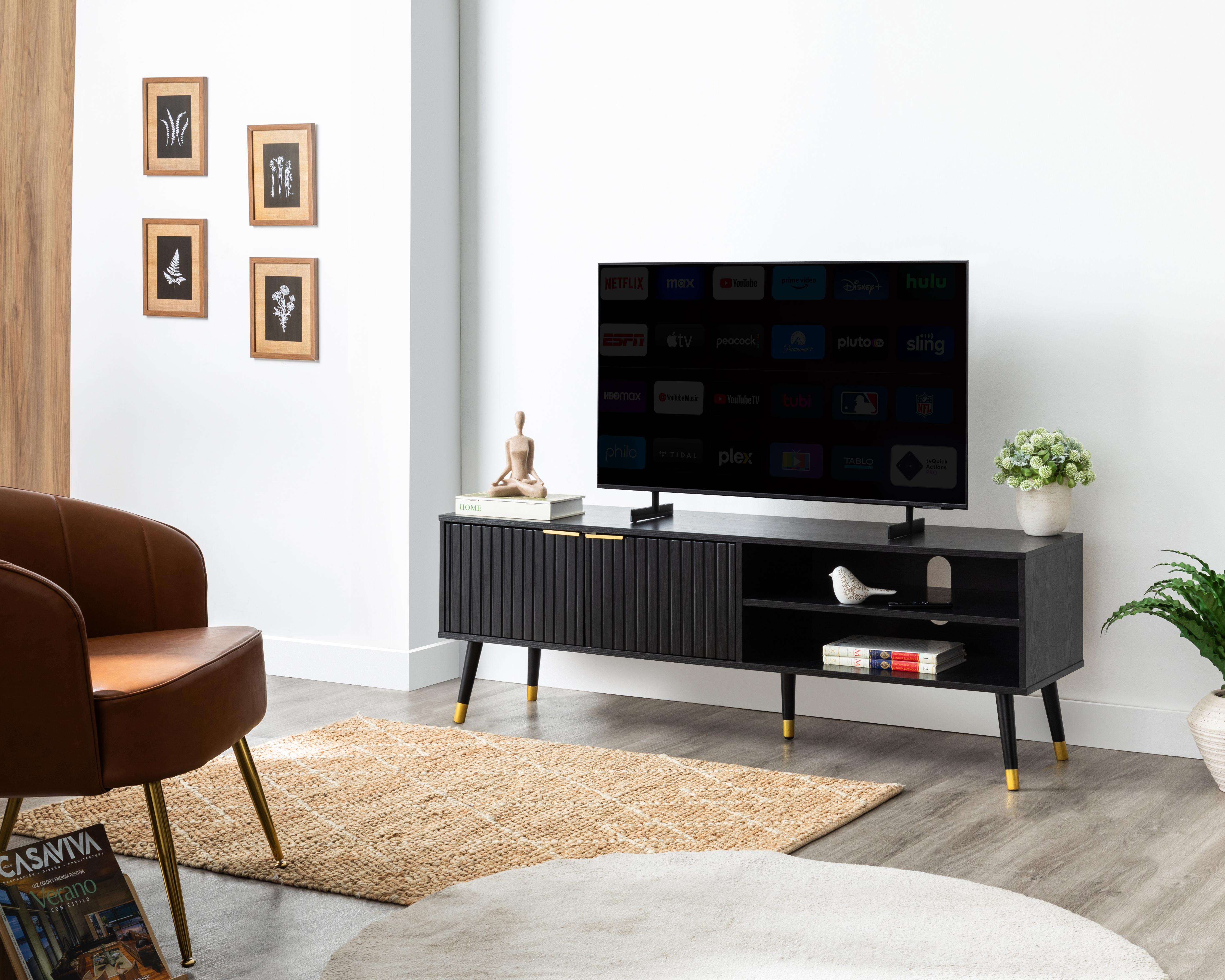 Mueble para TV Negro Ikal Anahí