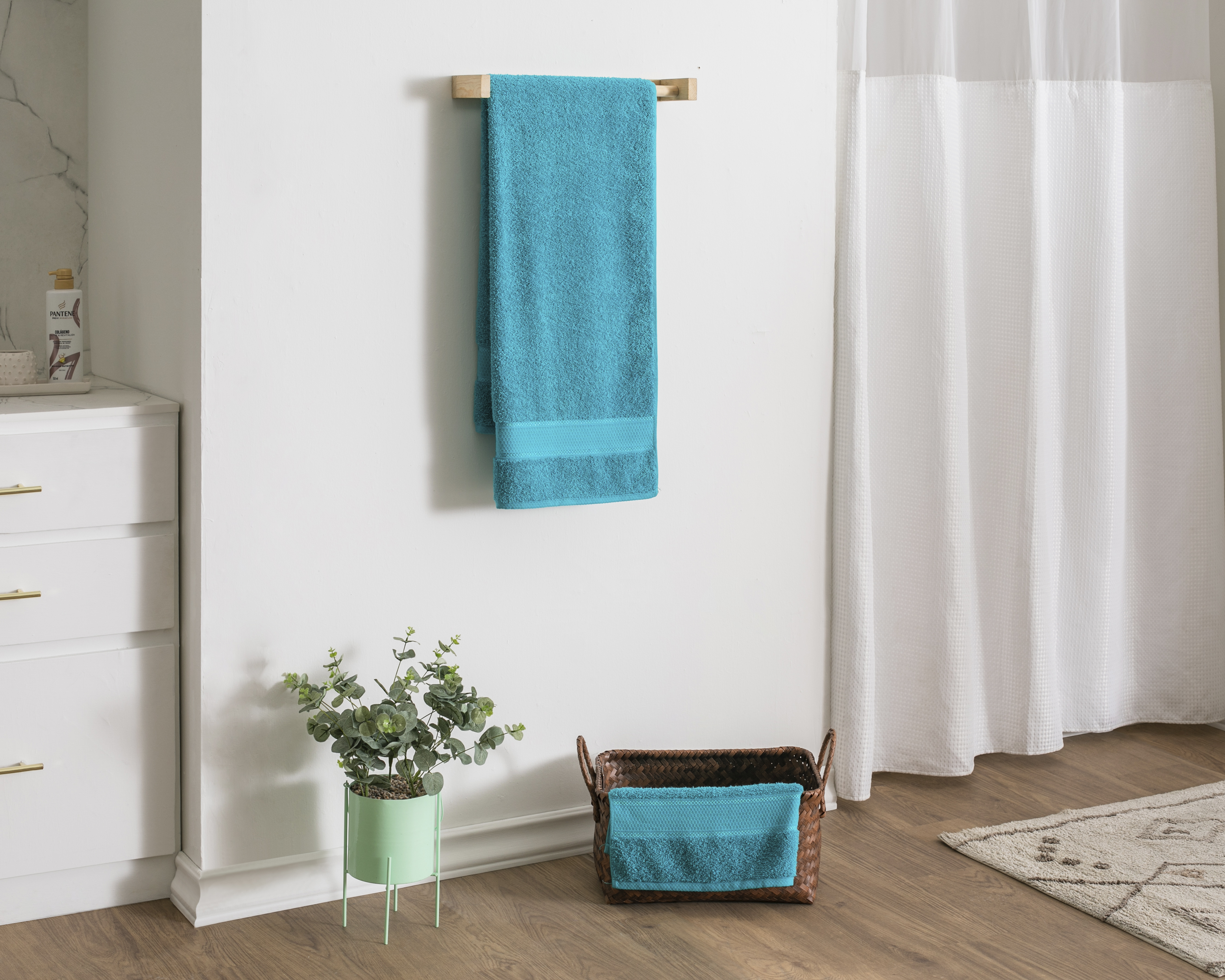 Foto 5 pulgar | Foto 4 | Toalla de Medio Baño Cottonella Granada Aqua 2 Piezas