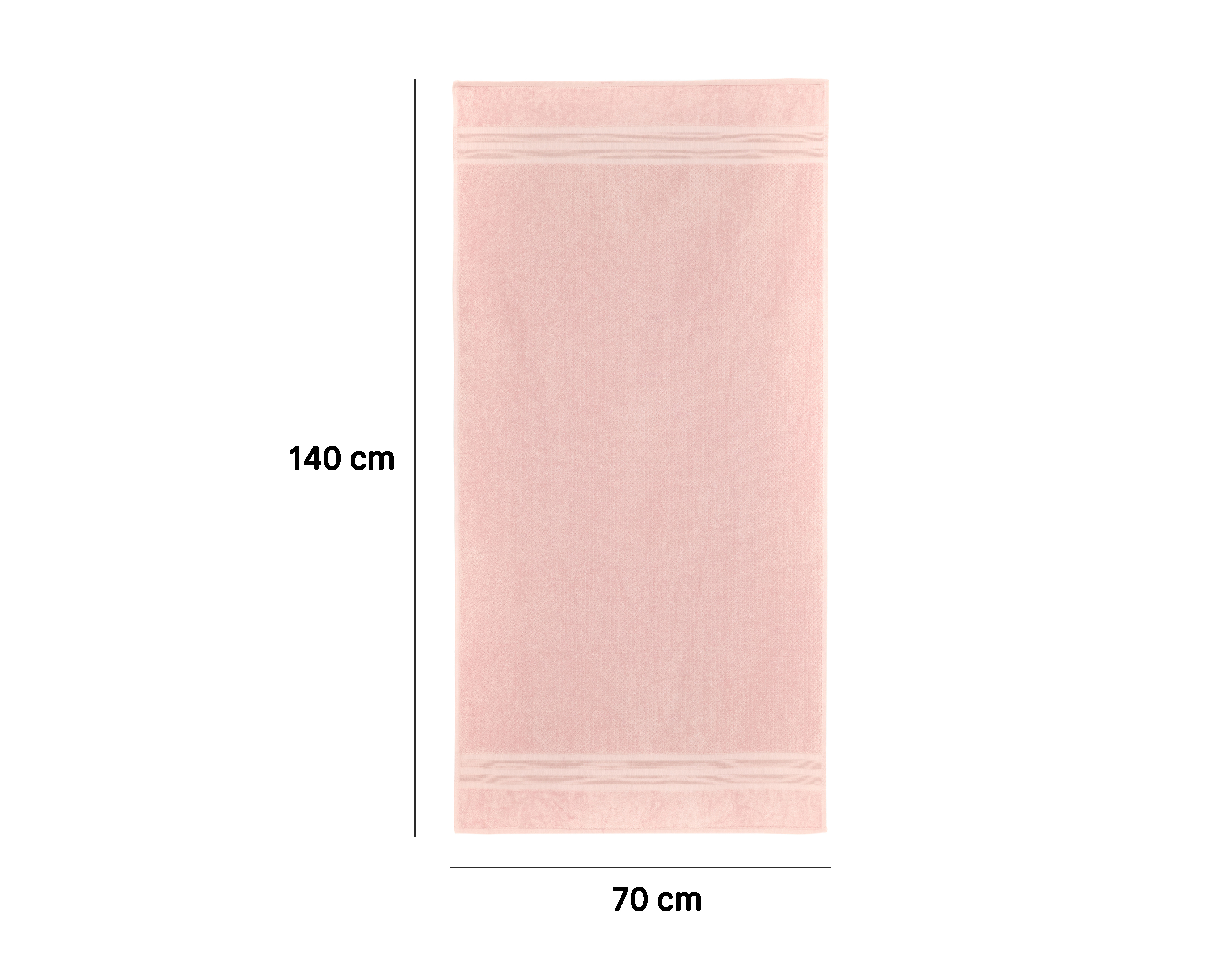 Foto 5 | Foto 5 | Toalla de Medio Baño Sola Textil Toronto Rosa 2 Piezas