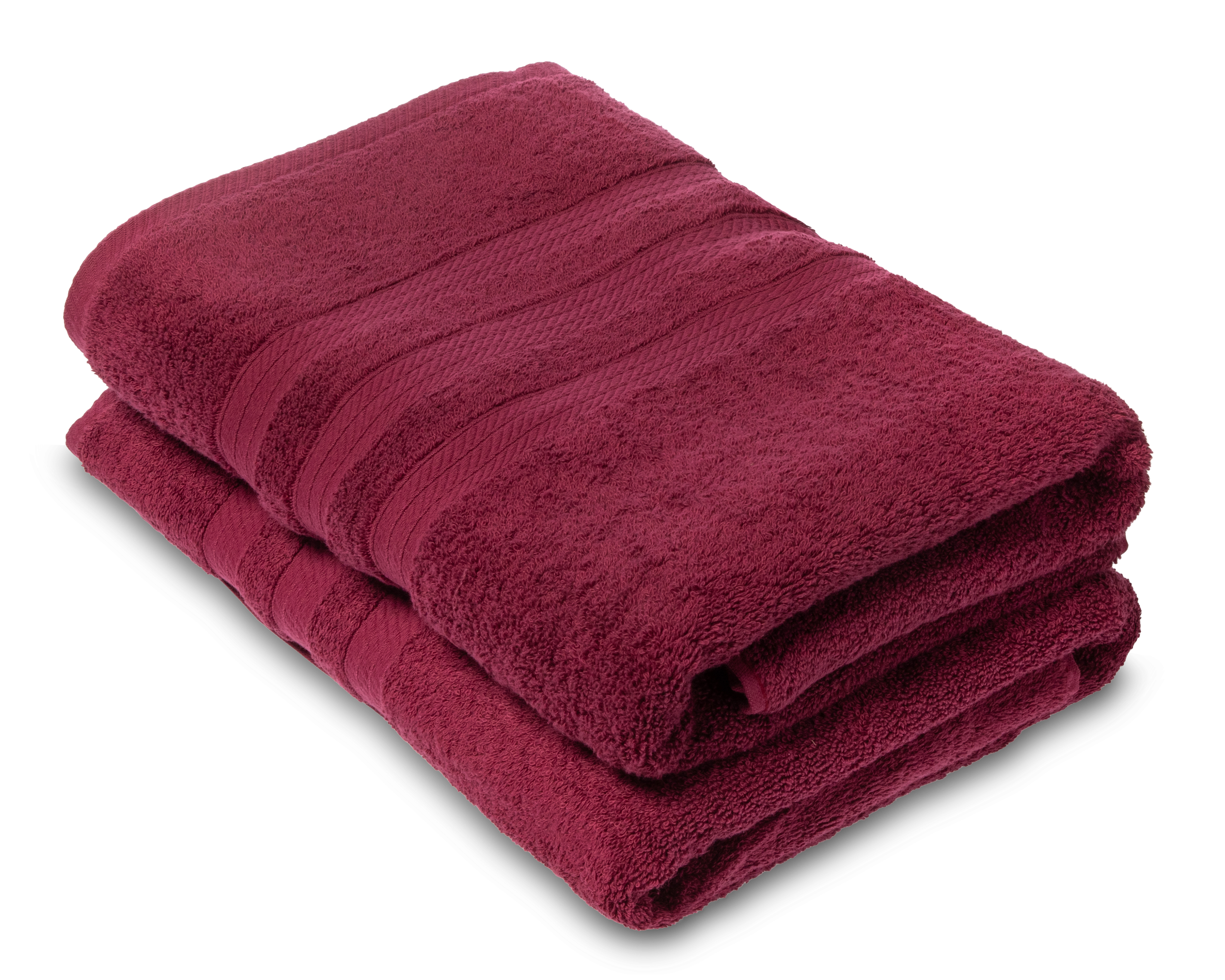 Foto 1 | Foto 1 | Toalla de Medio Baño Cottonella Soft Vino 2 Piezas