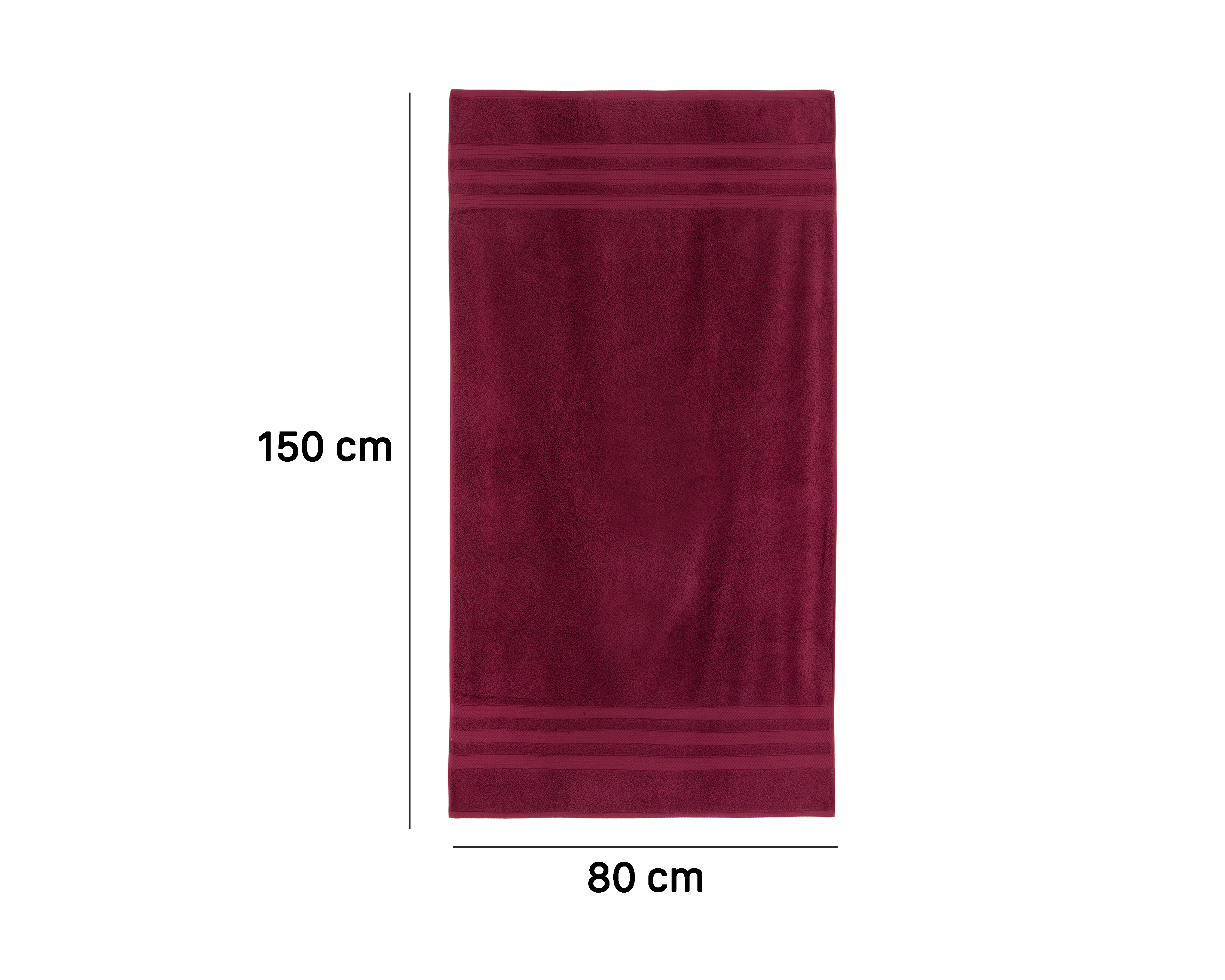 Foto 5 | Foto 5 | Toalla de Medio Baño Cottonella Soft Vino 2 Piezas