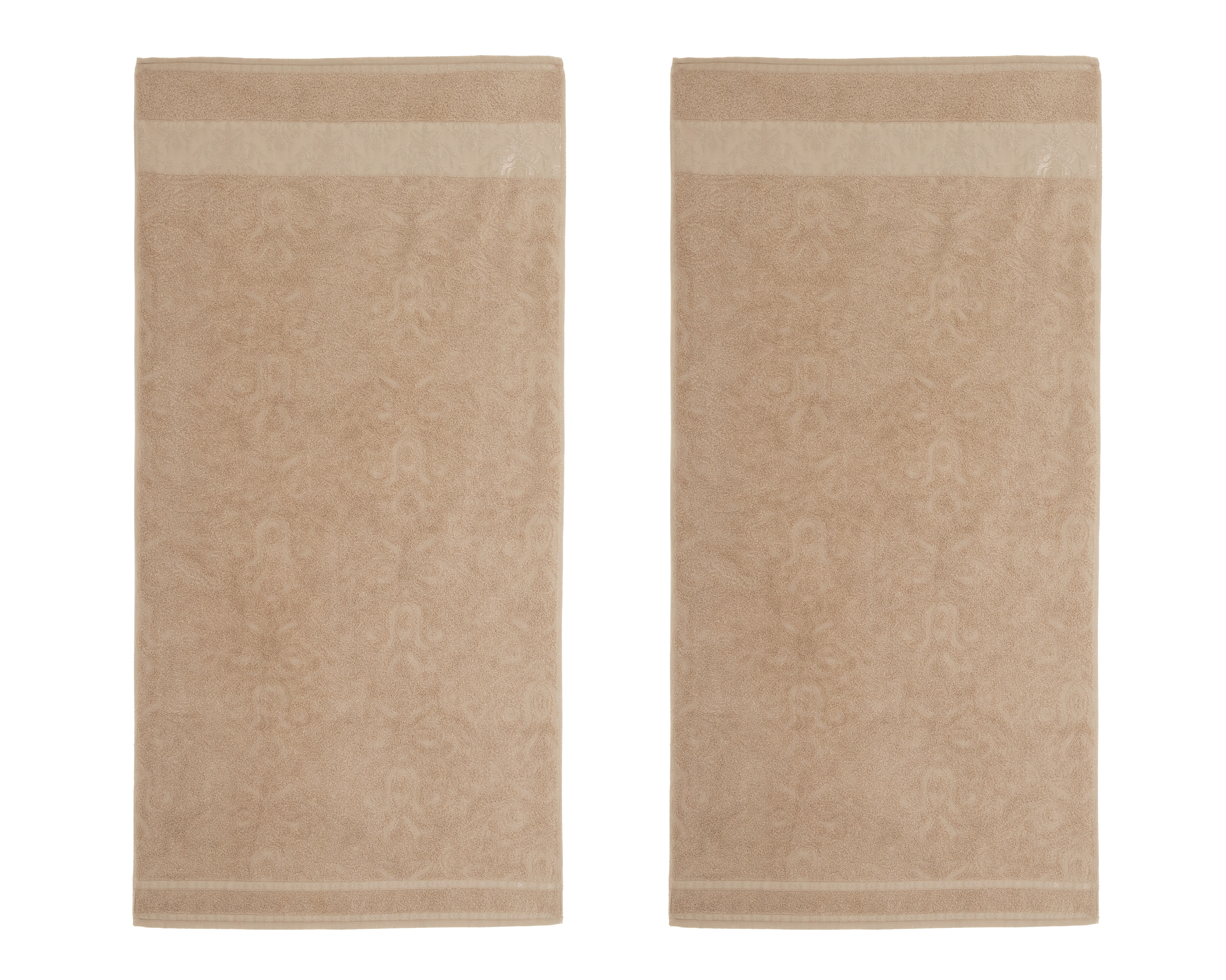 Foto 4 pulgar | Foto 3 | Toalla de Medio Baño Sola Textil Monarca Beige 2 Piezas