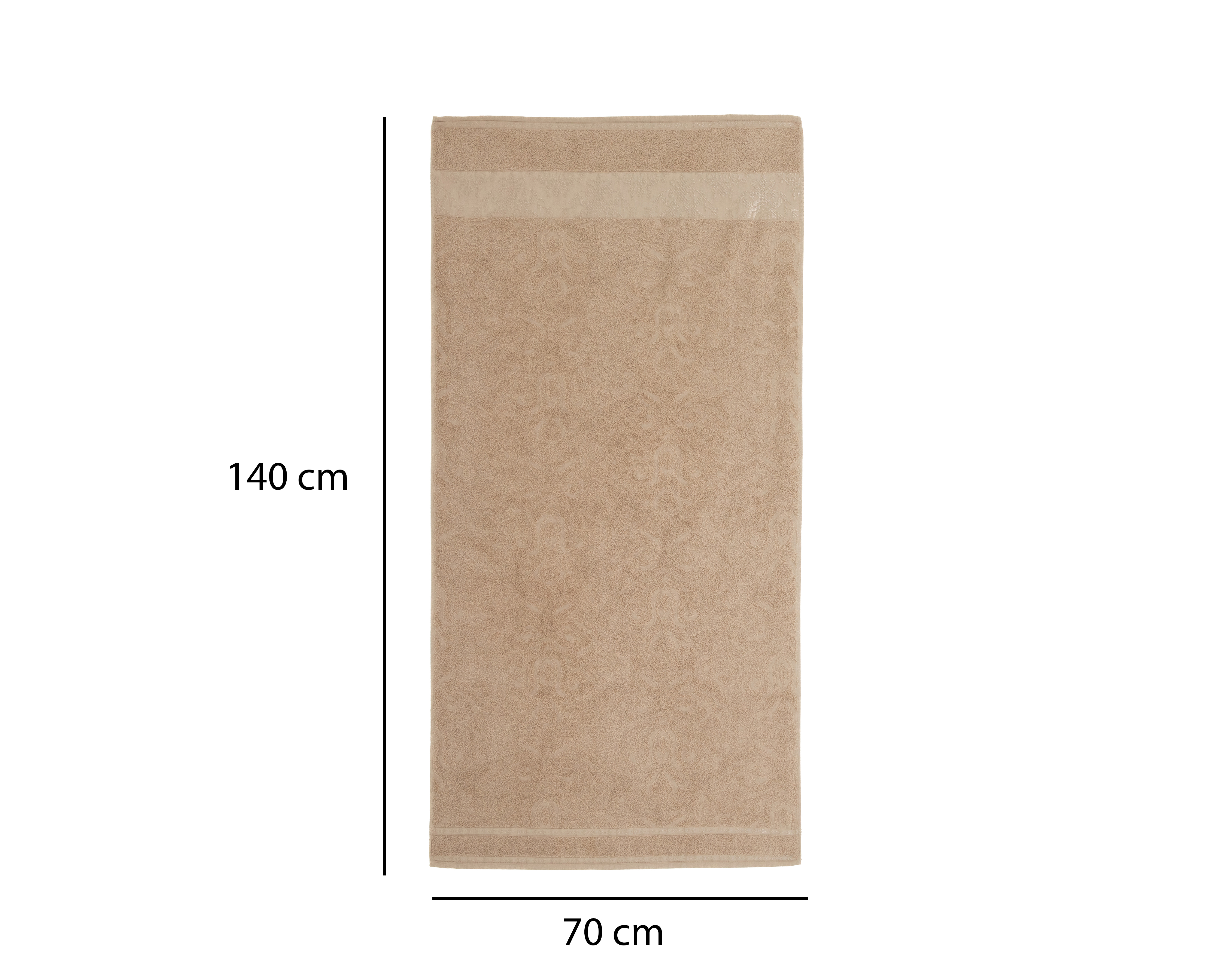 Foto 5 | Foto 5 | Toalla de Medio Baño Sola Textil Monarca Beige 2 Piezas