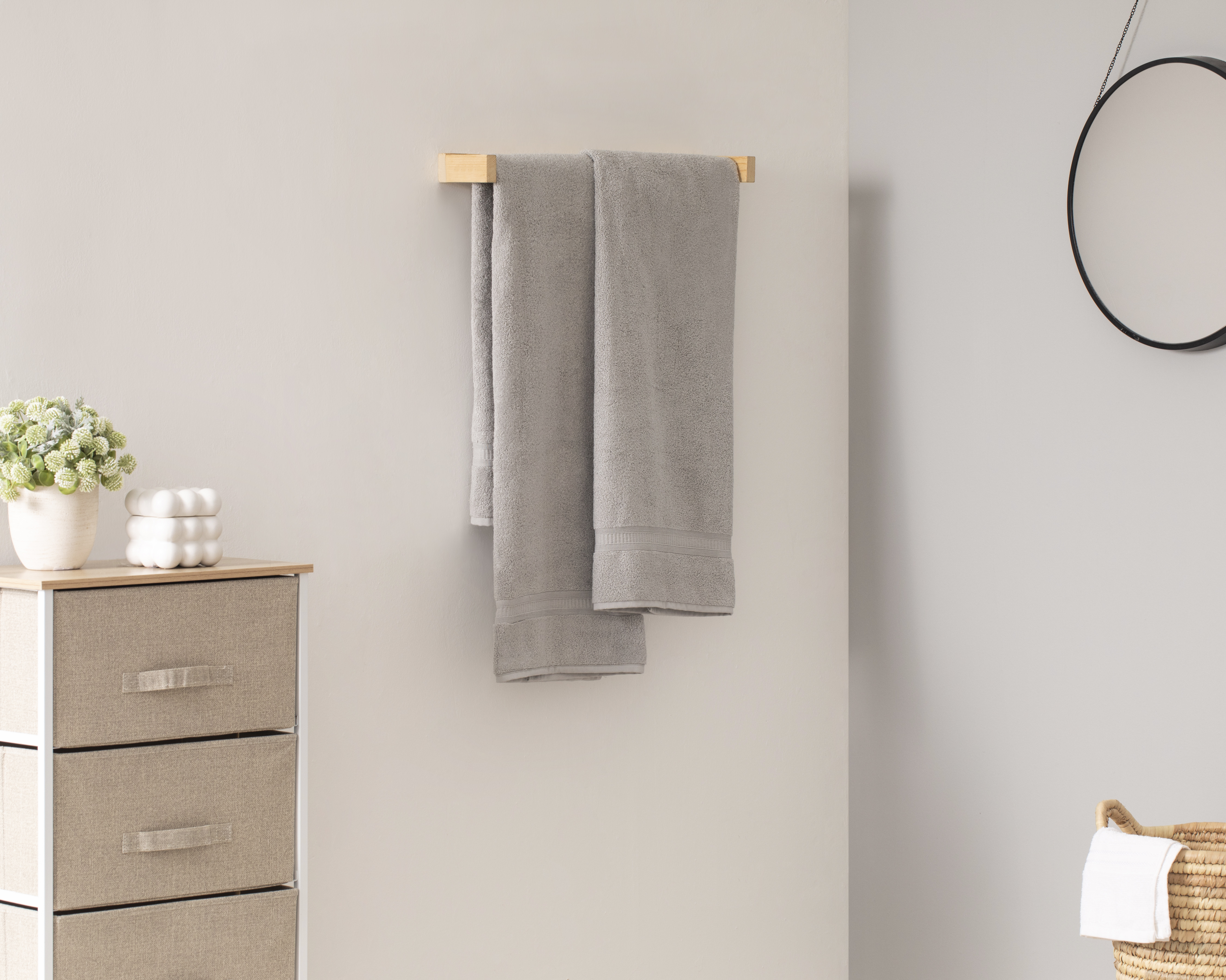 Foto 4 | Foto 4 | Toalla de Medio Baño Sola Textil Chloe Gris 2 Piezas