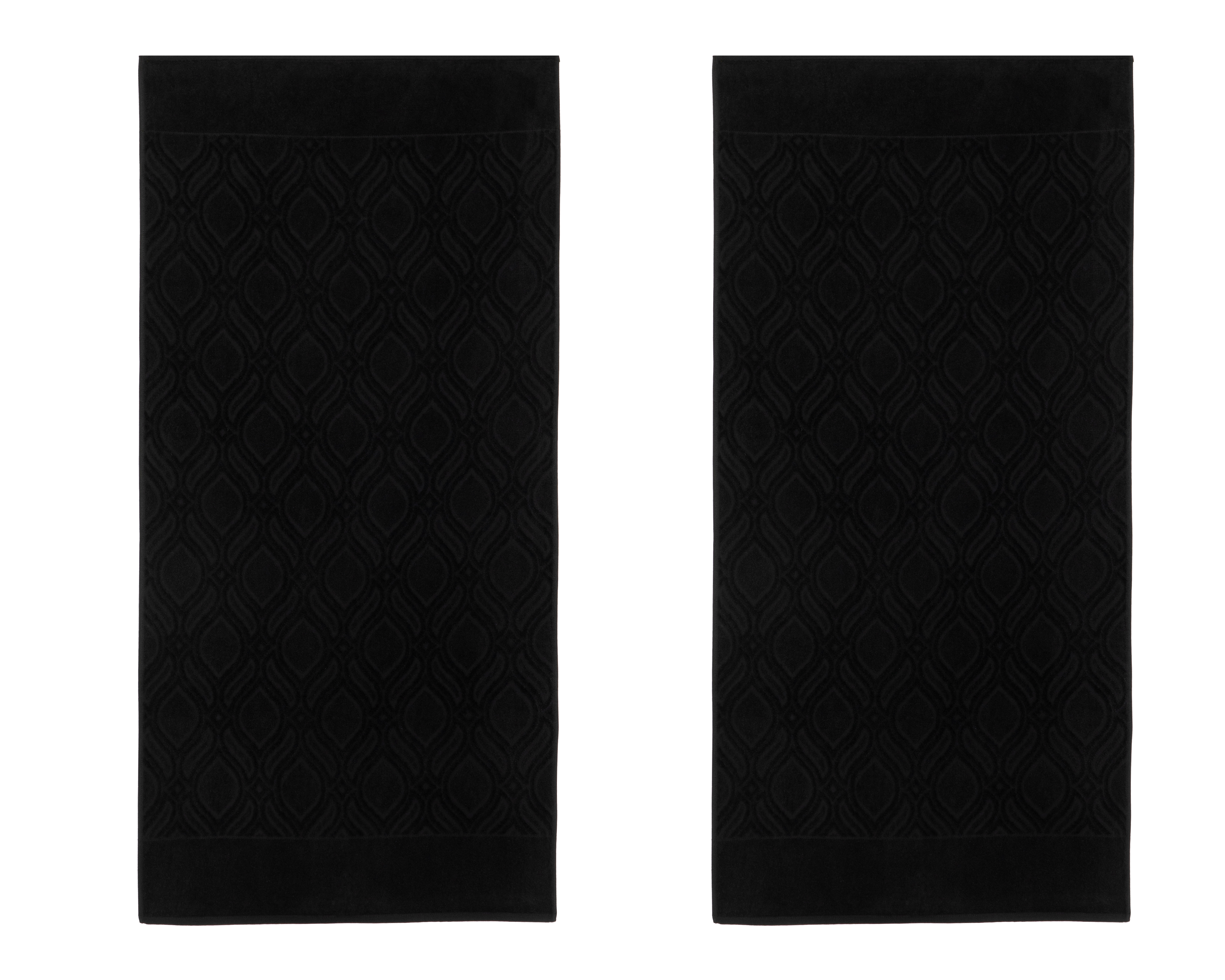 Foto 4 pulgar | Foto 3 | Toalla de Medio Baño Sola Textil Carey Negra 2 Piezas