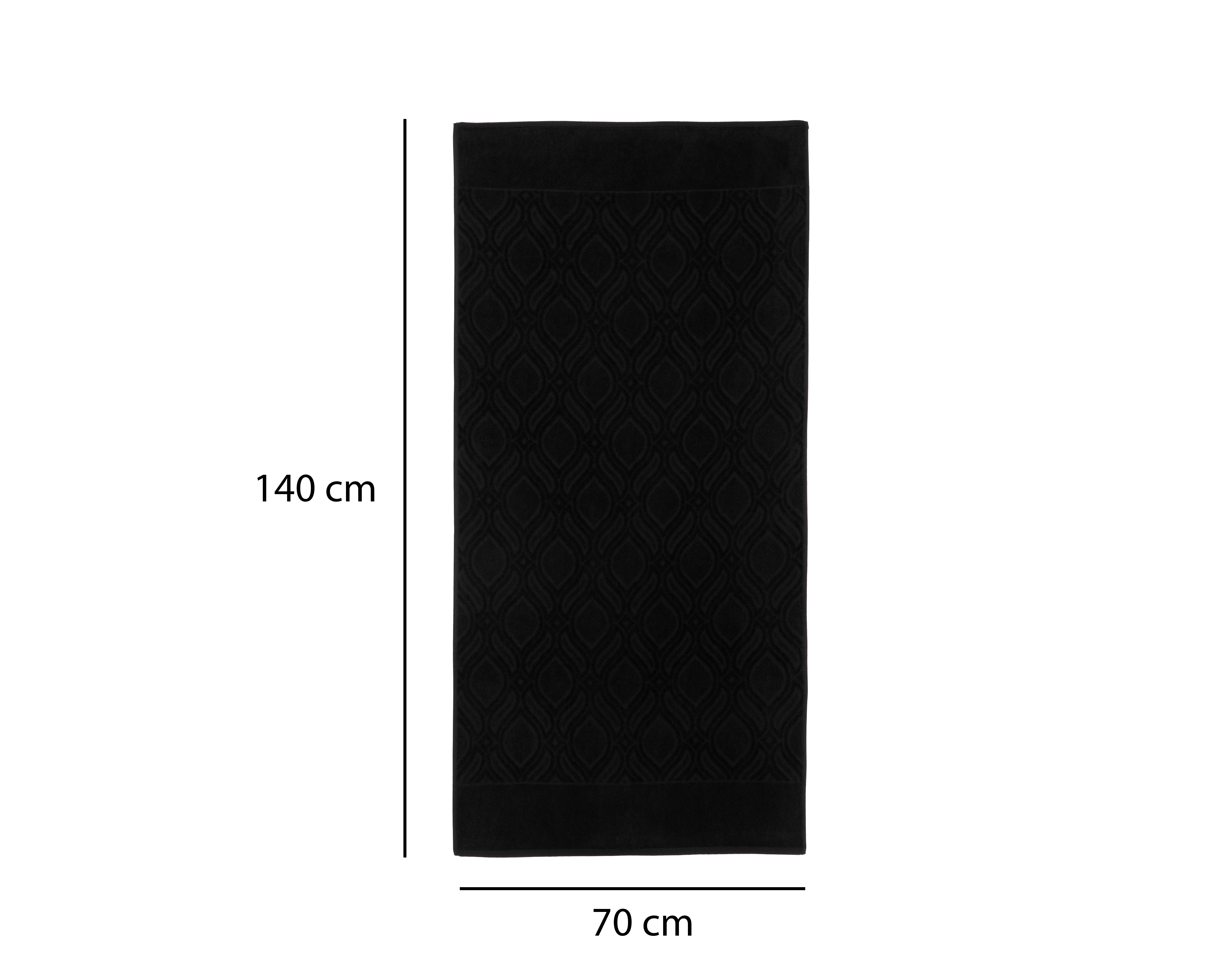 Foto 5 | Foto 5 | Toalla de Medio Baño Sola Textil Carey Negra 2 Piezas