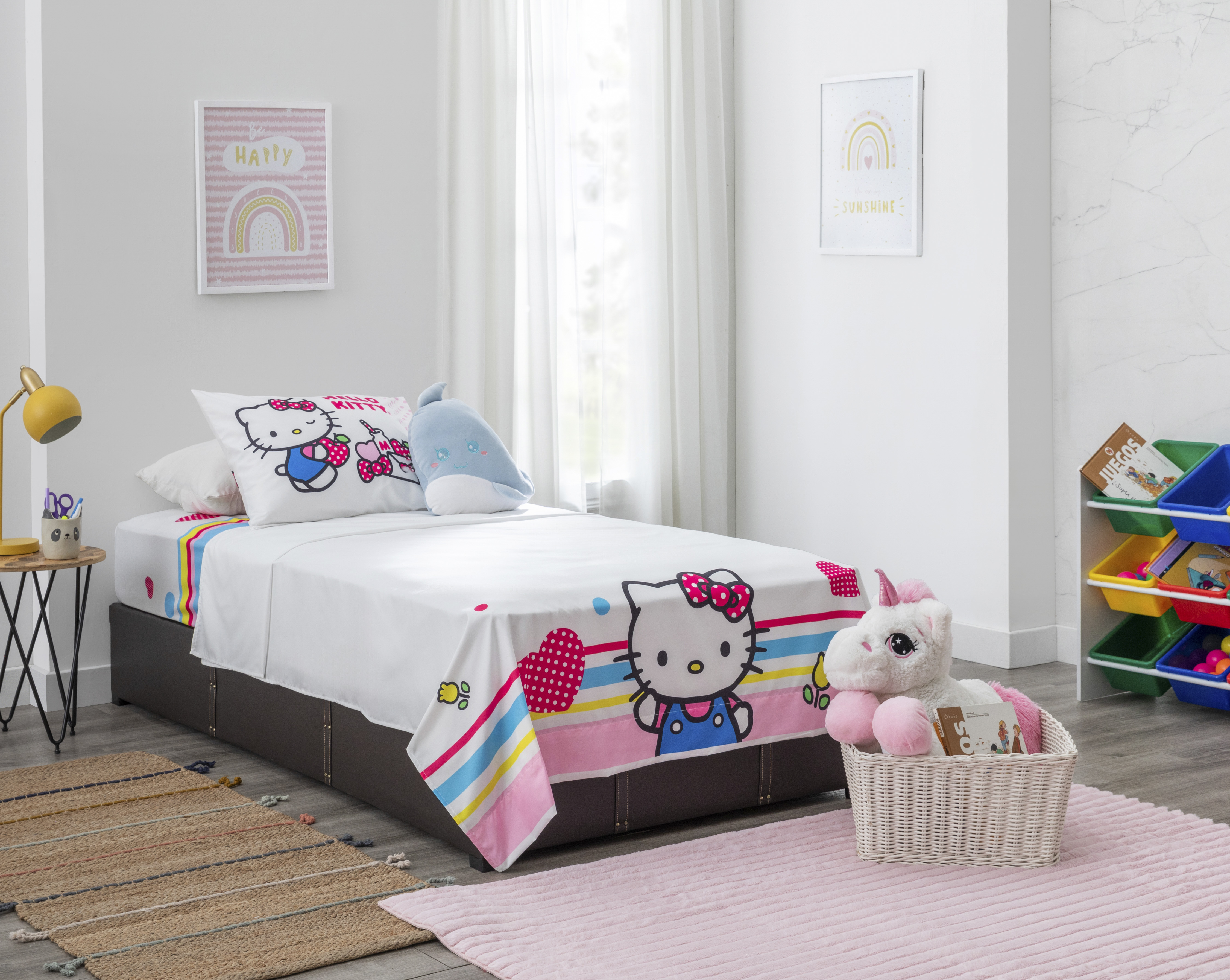 Sábana Infantil Providencia Individual Hello Kitty 3 Piezas