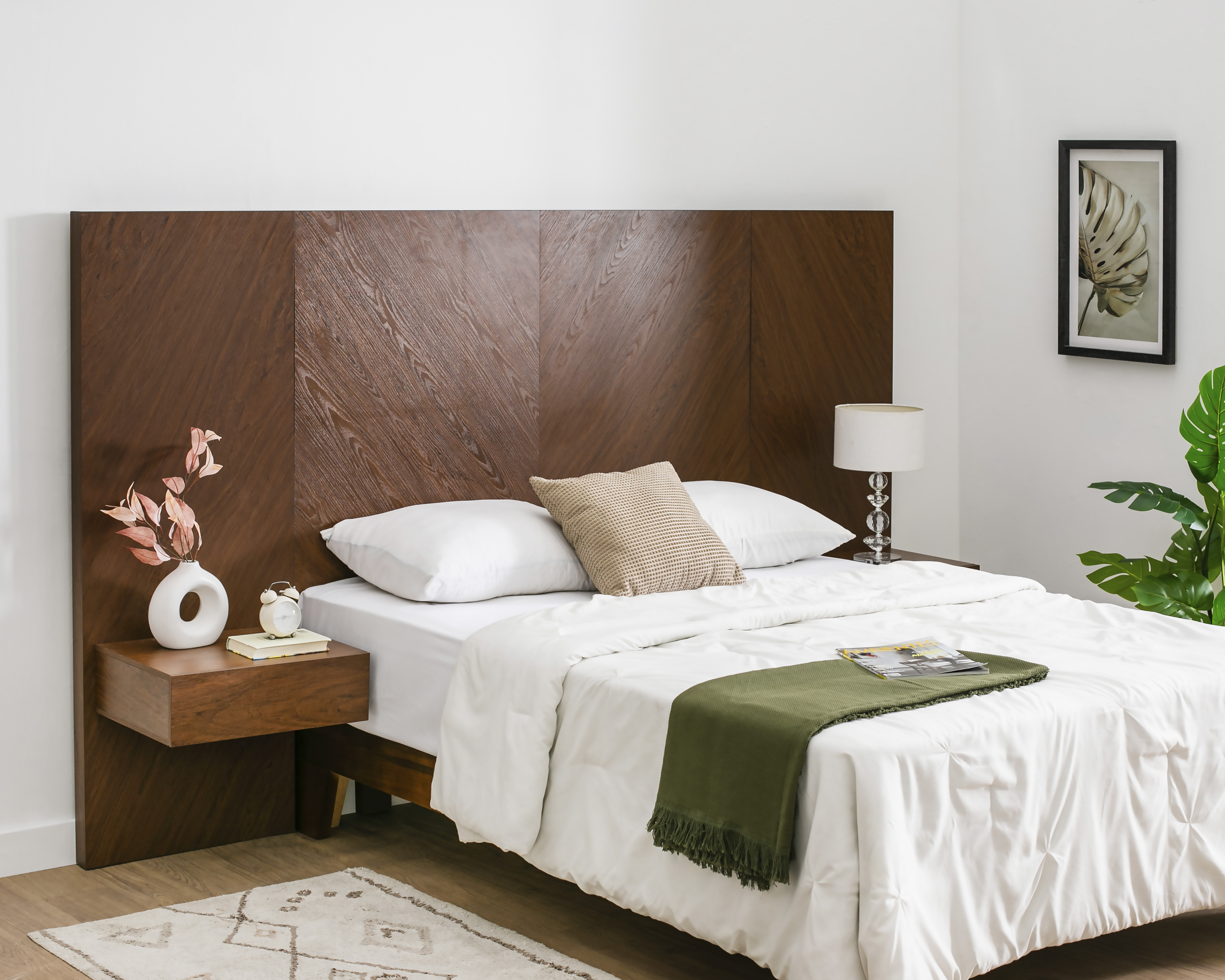 Foto 2 pulgar | Foto 1 | Cabecera Matrimonial Singapur Caoba