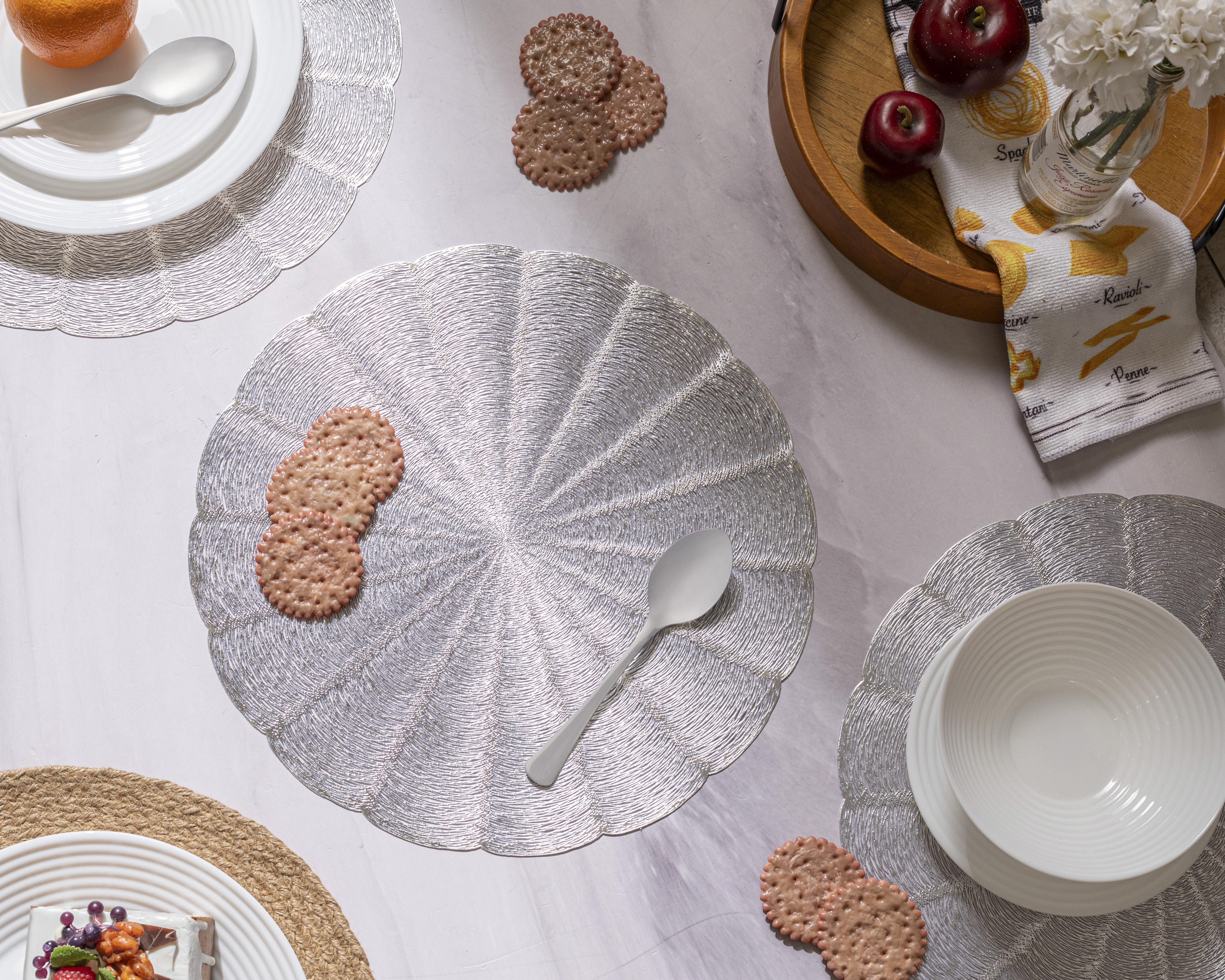 Mantel Individual Starhaus Plateado