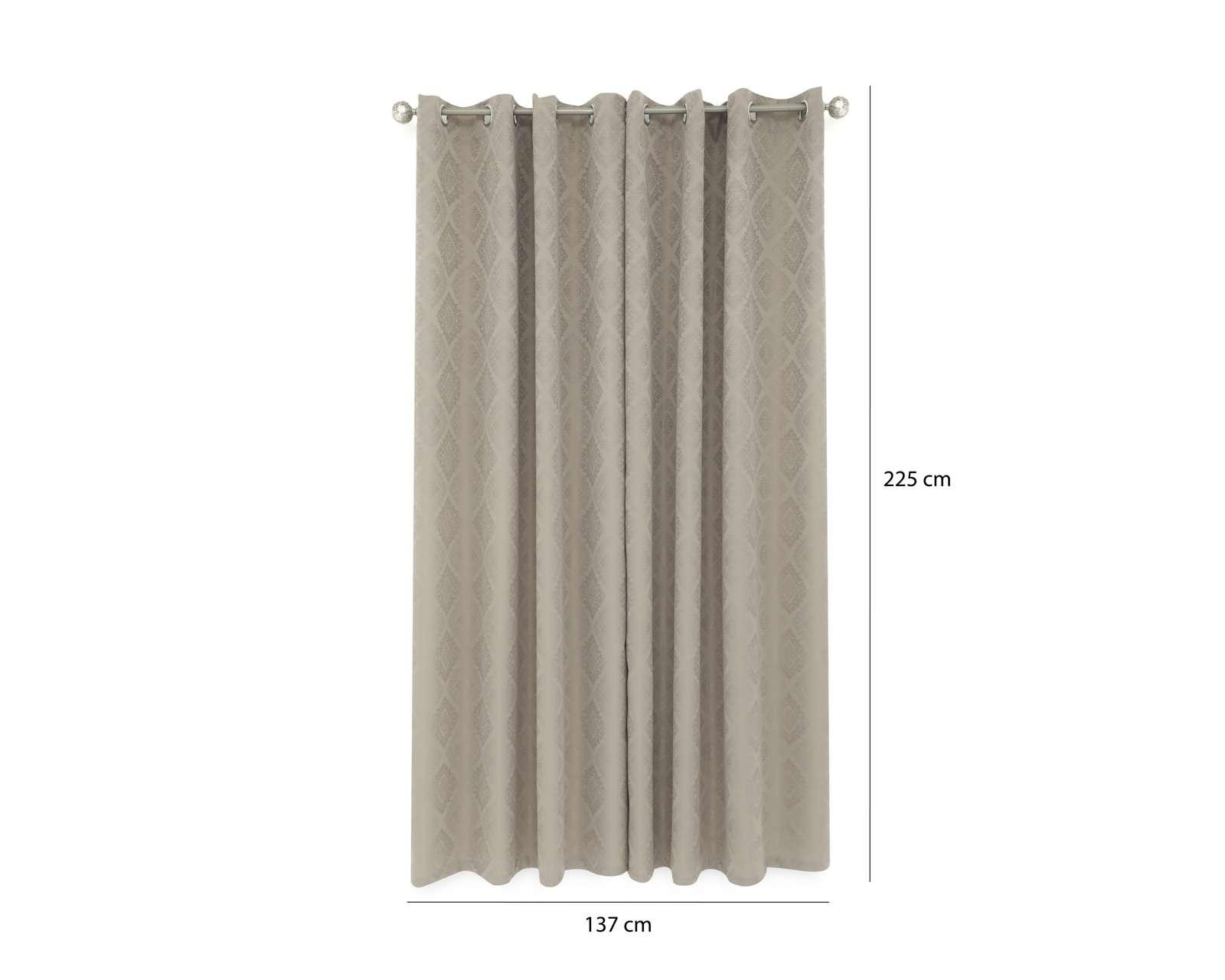 Foto 6 pulgar | Foto 5 | Cortina Blackout Anastasia 137 x 225 cm Taupe