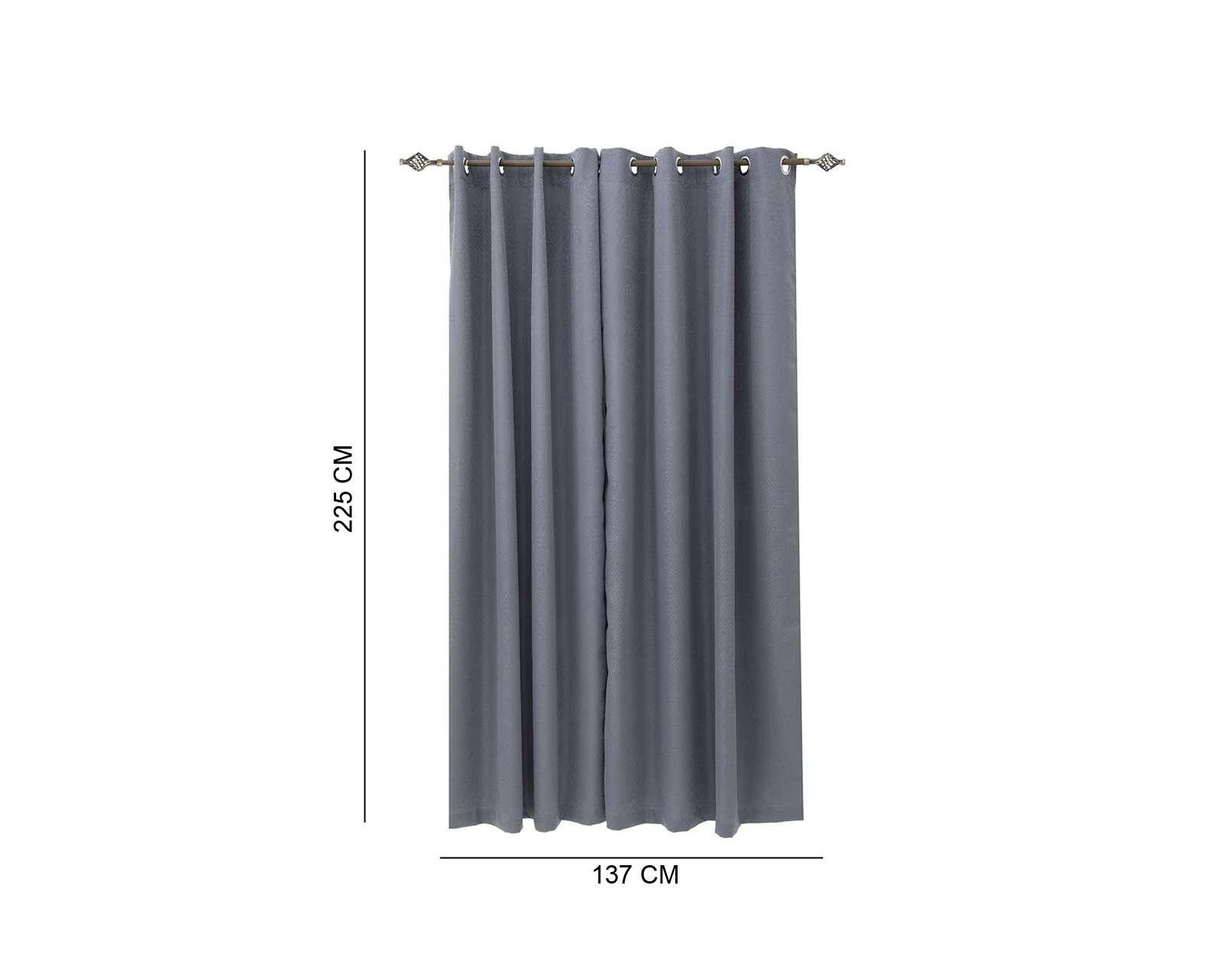 Foto 5 | Foto 5 | Cortinas Araceli 137 x 225 cm Gris
