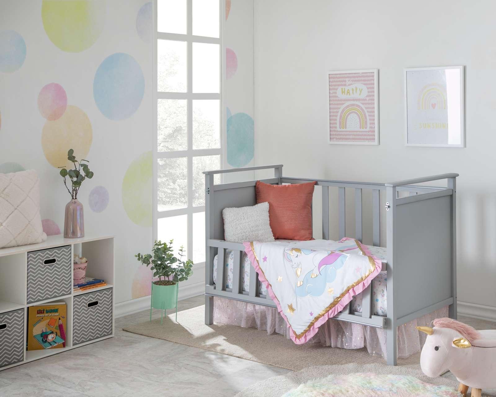 Edredón Baby Colors para Cuna Yunikon Blanco/Rosa 3 Piezas