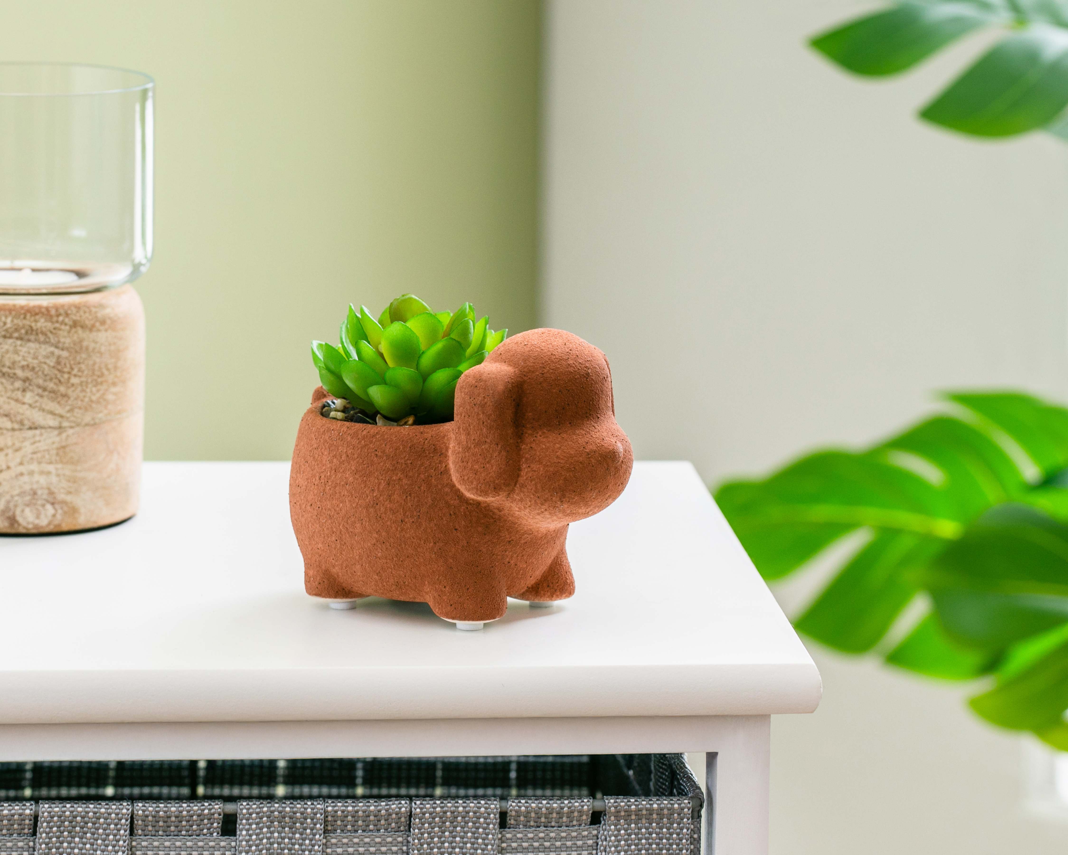 Foto 5 pulgar | Foto 4 | Planta Artificial con Maceta Starhaus 9 cm