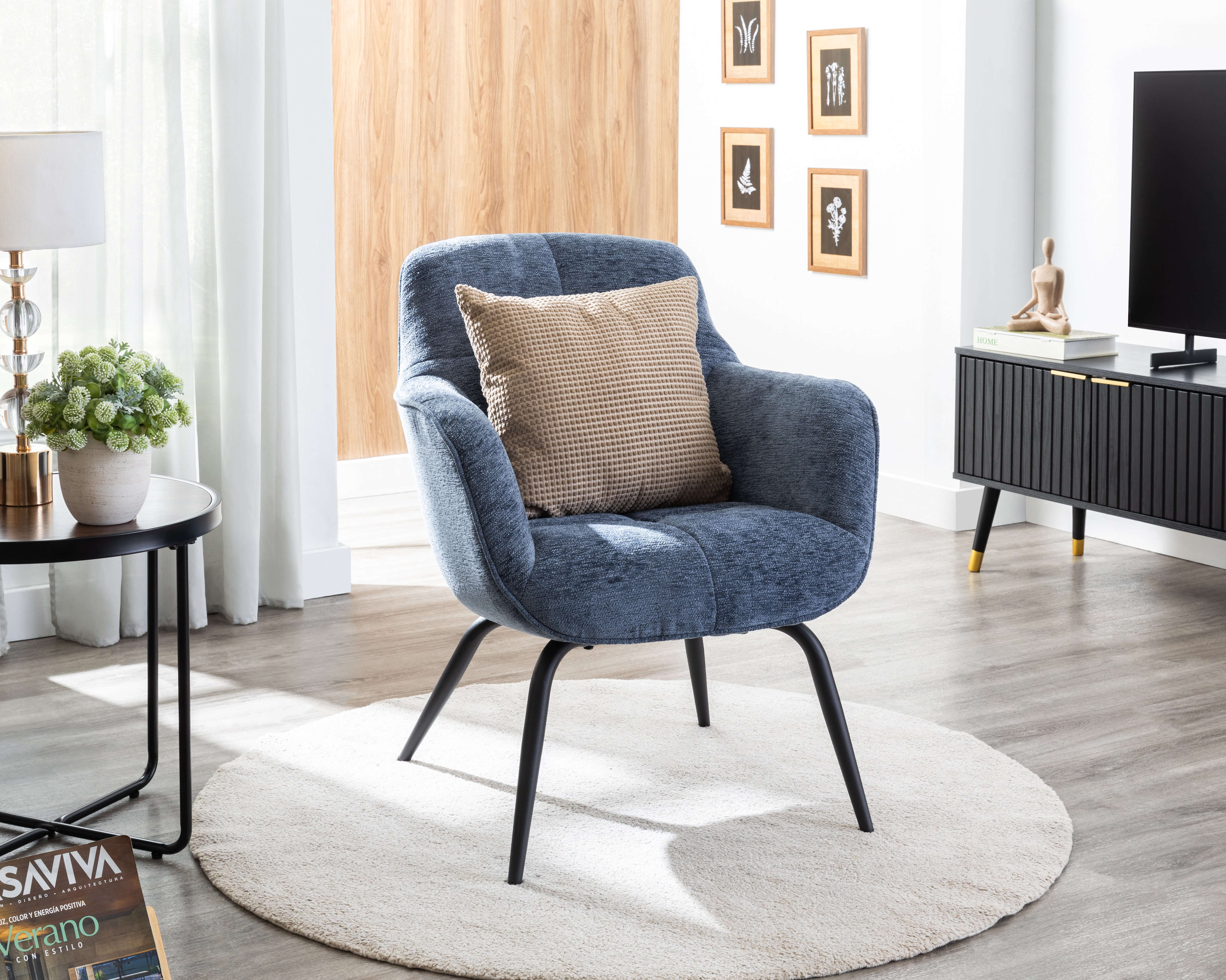 Sillón Ocasional Azul Ikal Abigaíl