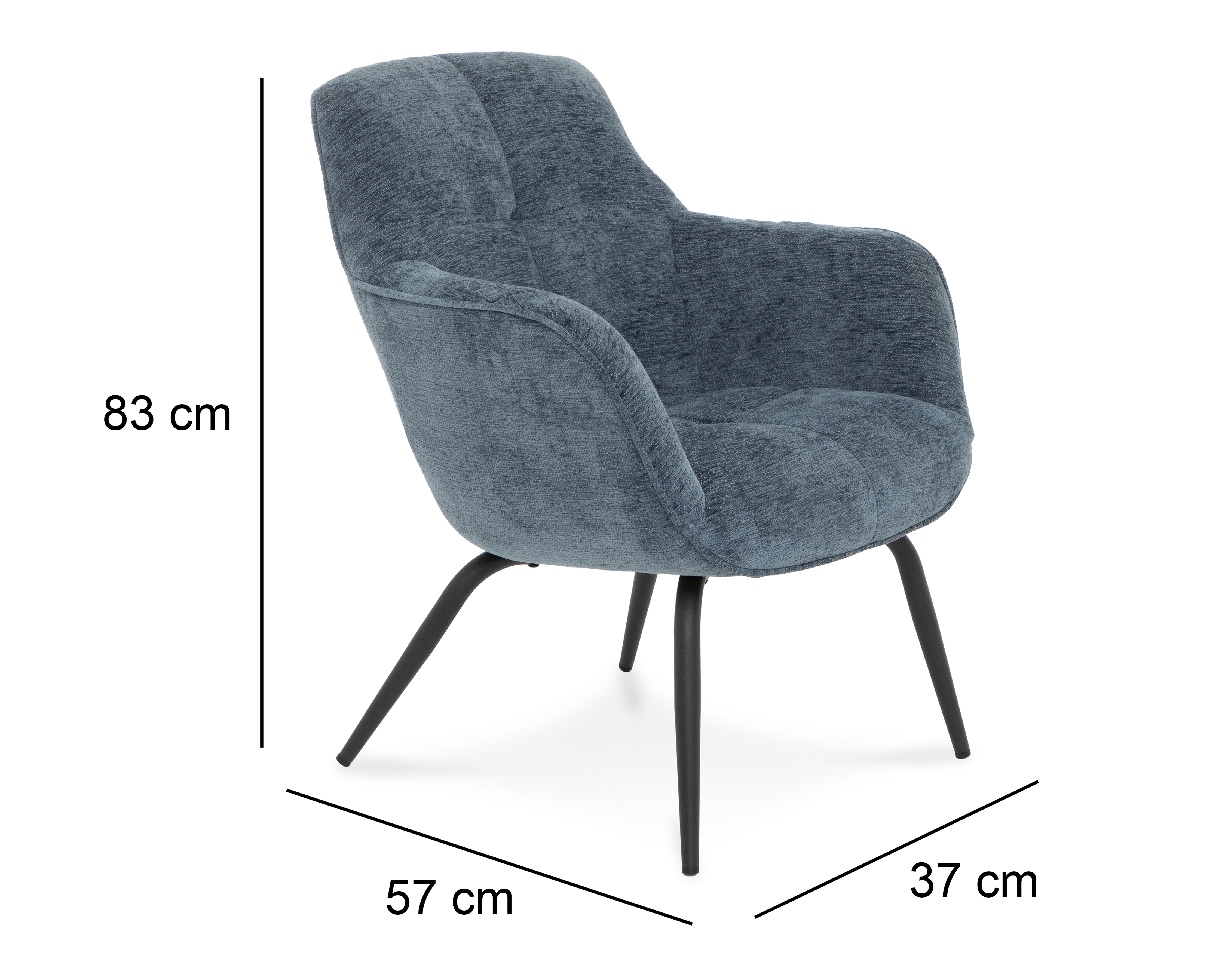 Foto 8 pulgar | Foto 7 | Sillón Ocasional Azul Ikal Abigaíl