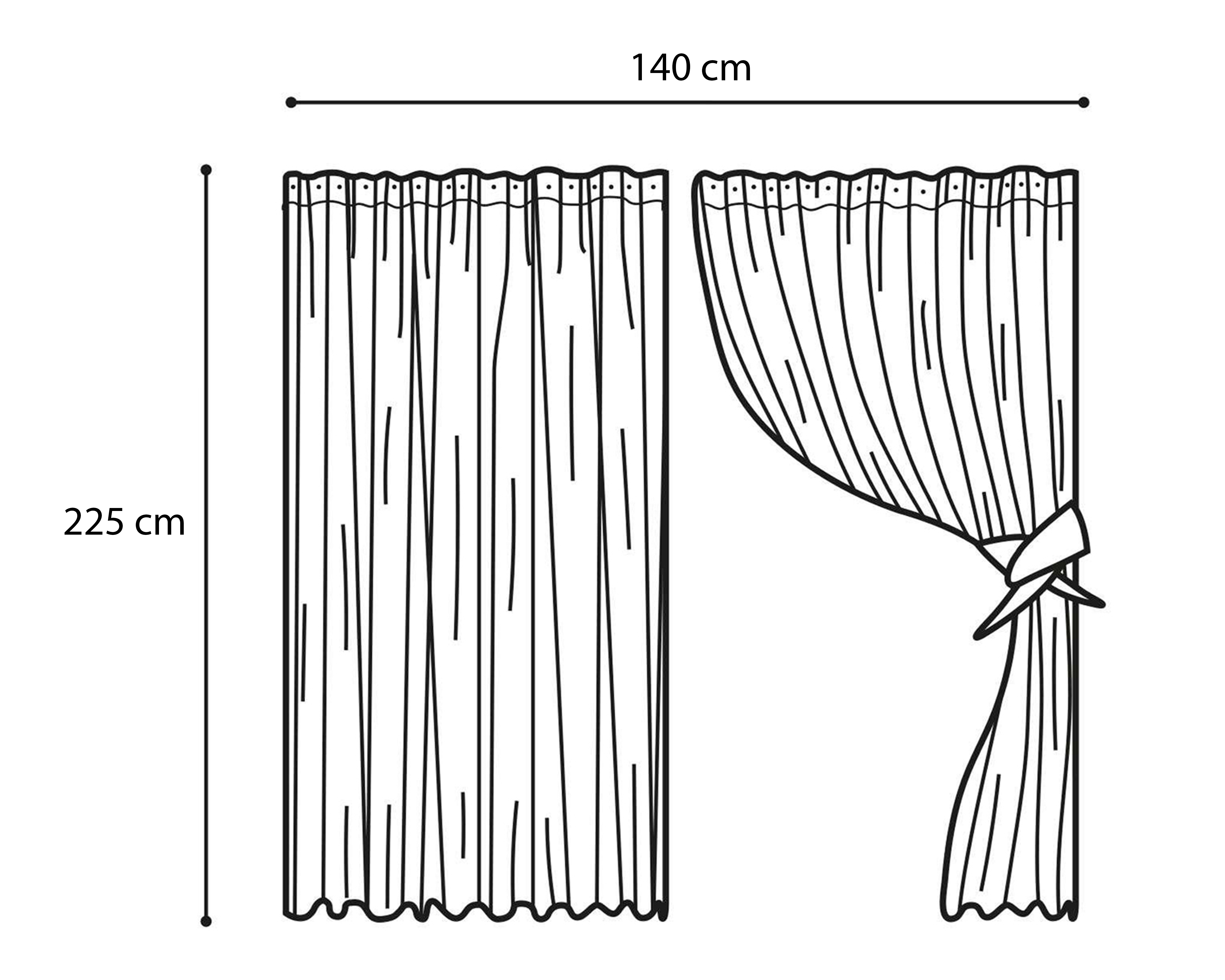 Foto 5 | Foto 5 | Cortina Ricky 140 x 225 cm Dorada 2 Piezas