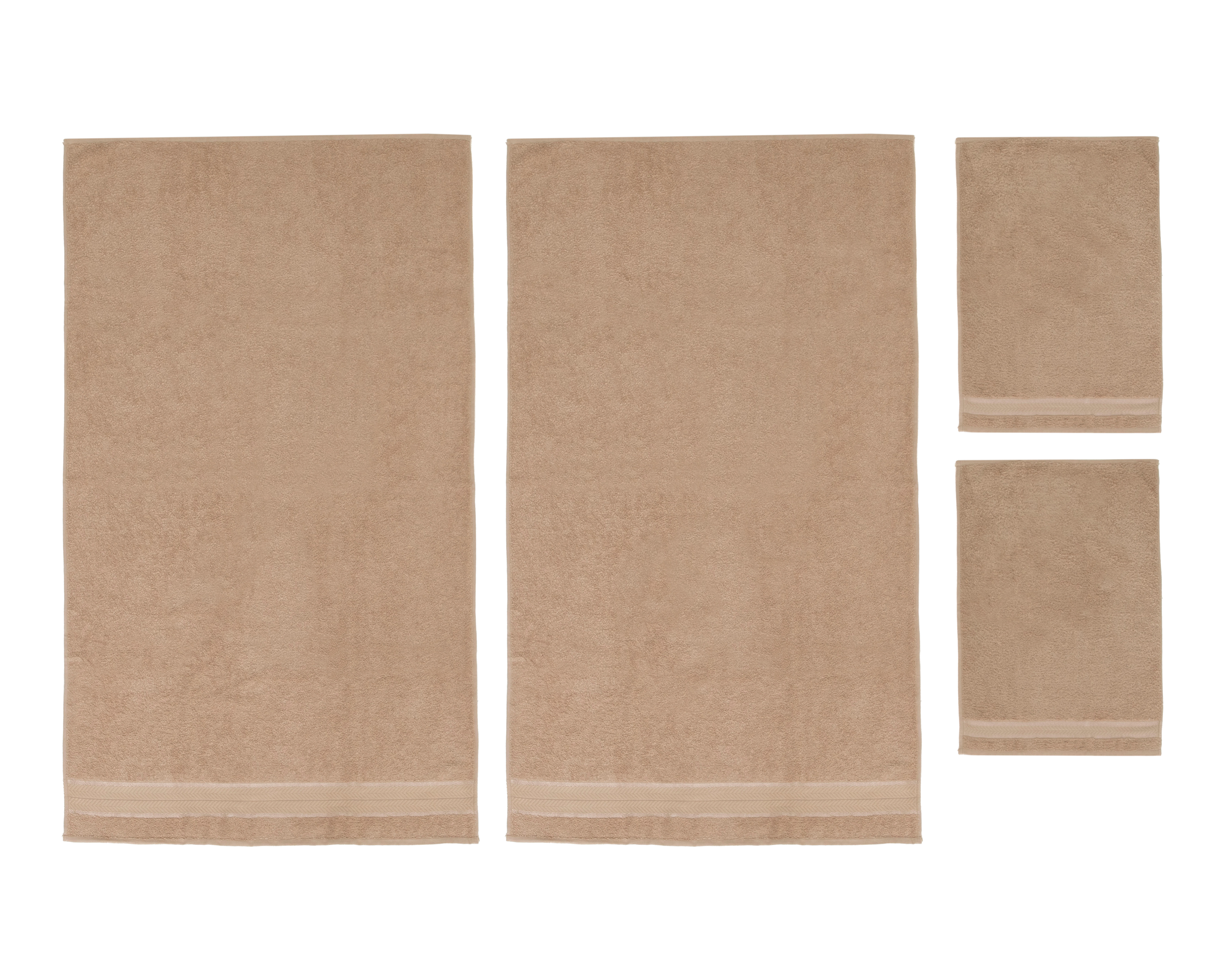 Foto 4 pulgar | Foto 3 | Toalla de Baño Sola Textil Clarissa Beige 4 Piezas