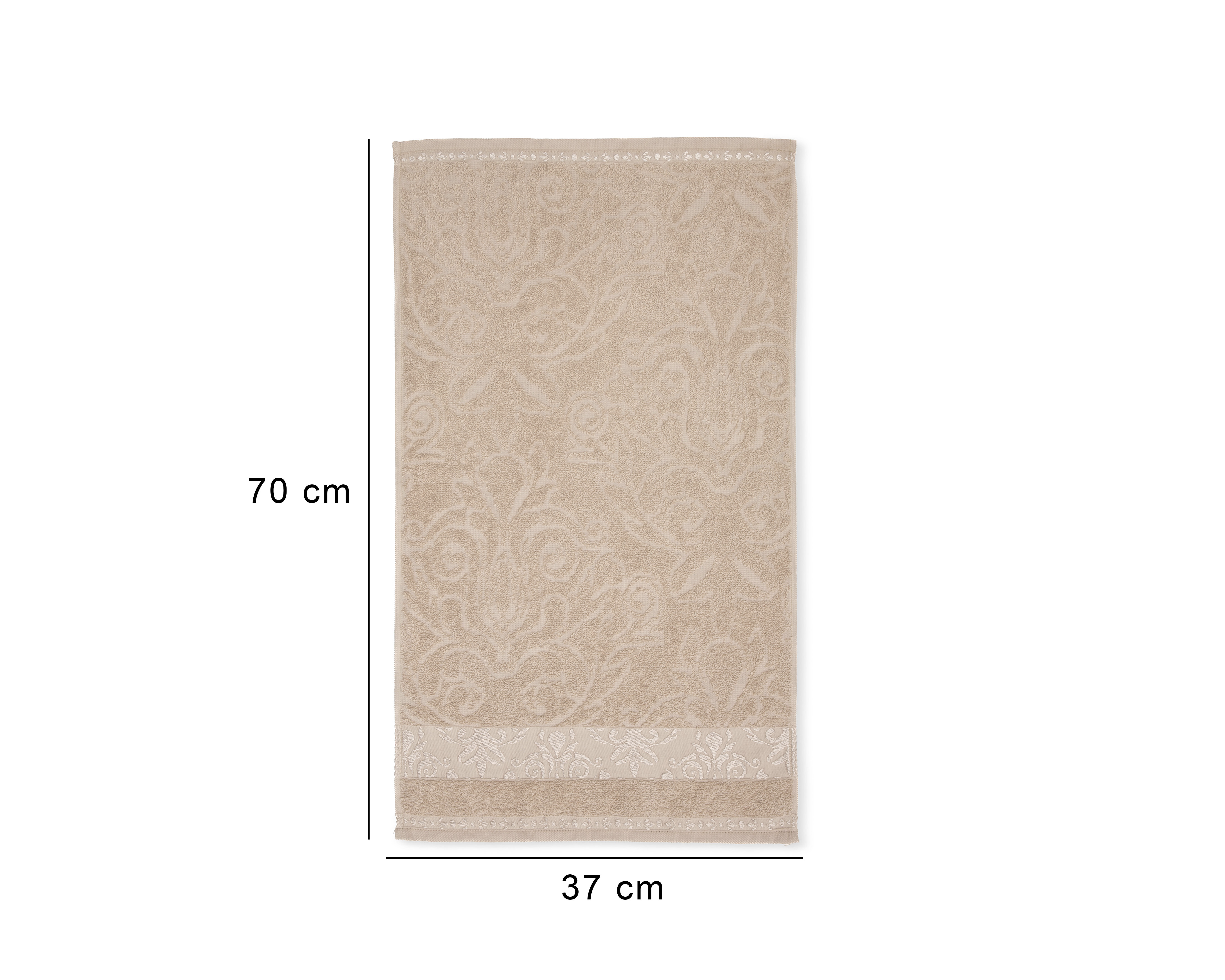 Foto 6 | Foto 6 | Toalla para Manos Sola Textil Carey Monarca Beige 2 Piezas