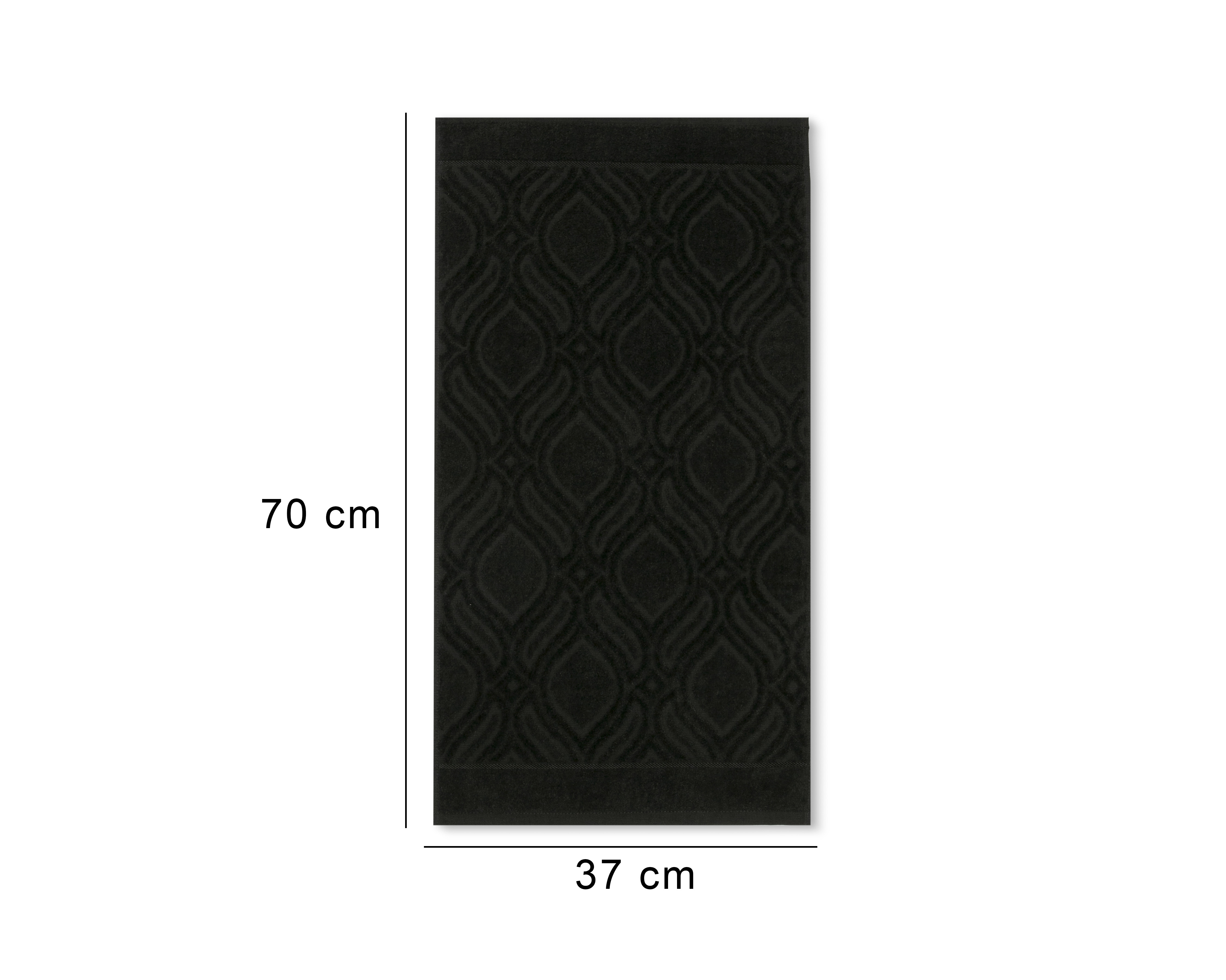 Foto 6 | Foto 6 | Toalla para Manos Sola Textil Carey Negro 2 Piezas