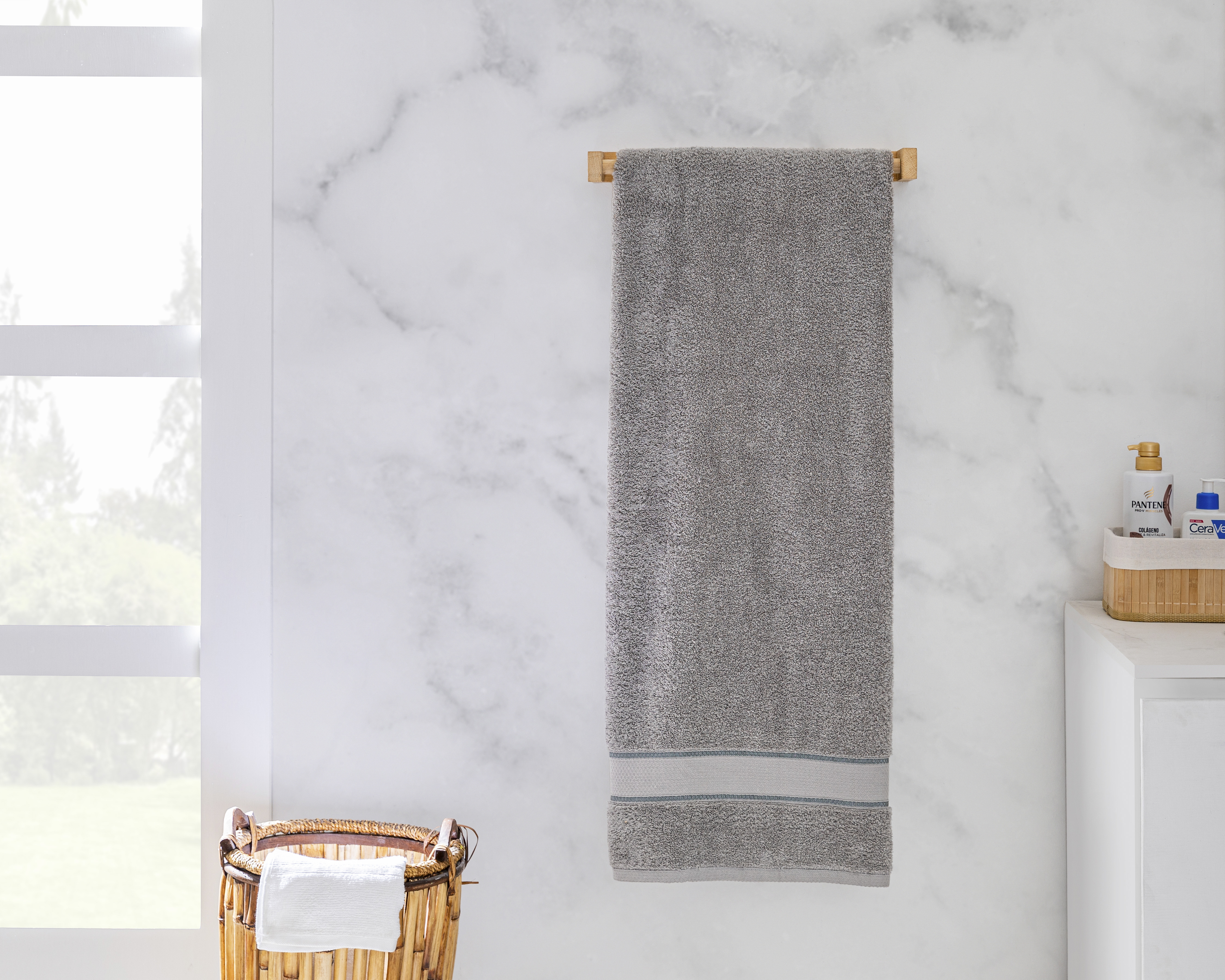 Foto 5 pulgar | Foto 4 | Toalla de Baño Cottonella Gris
