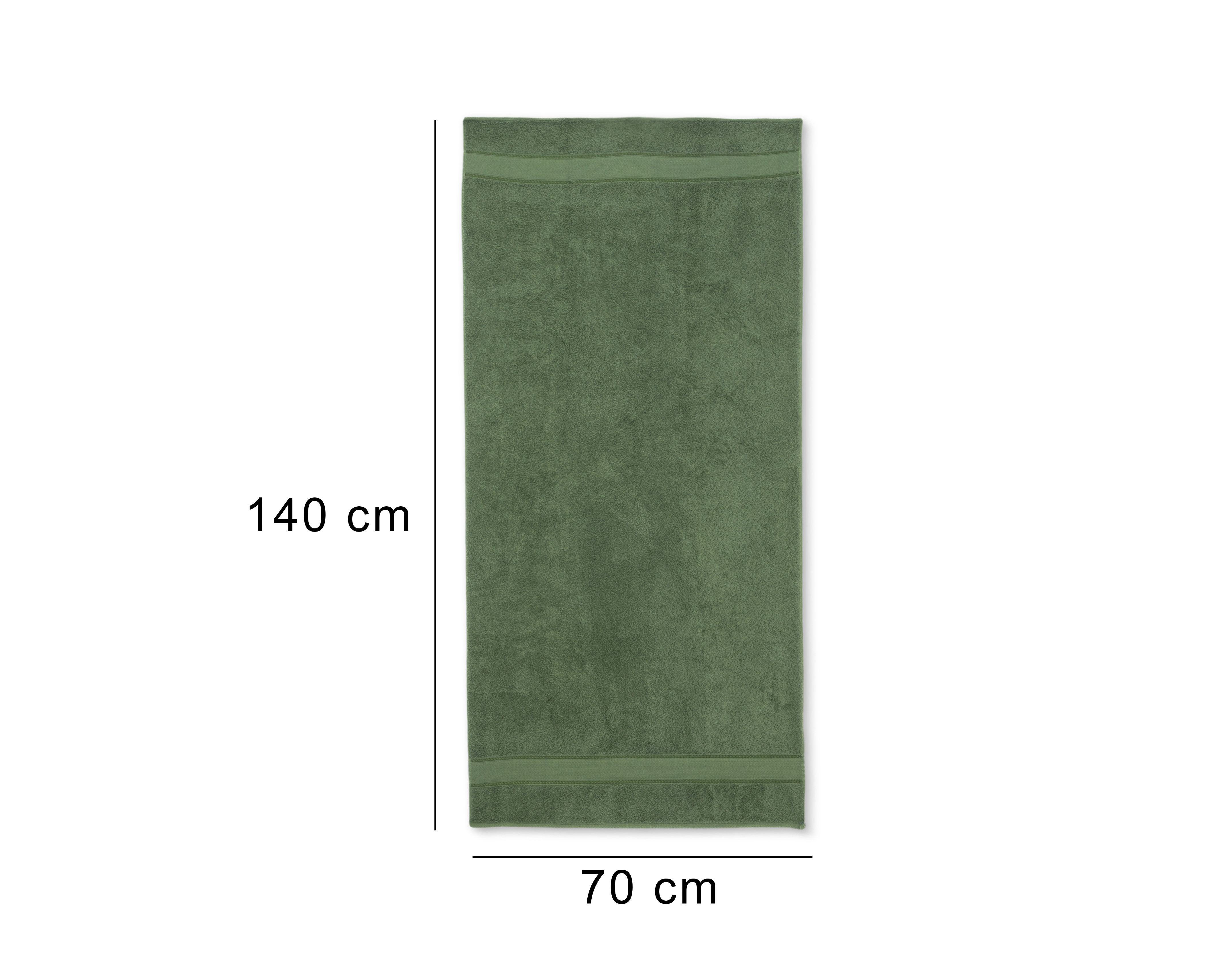 Foto 5 | Foto 5 | Toalla de baño Cottonella Granada Verde de Algodón