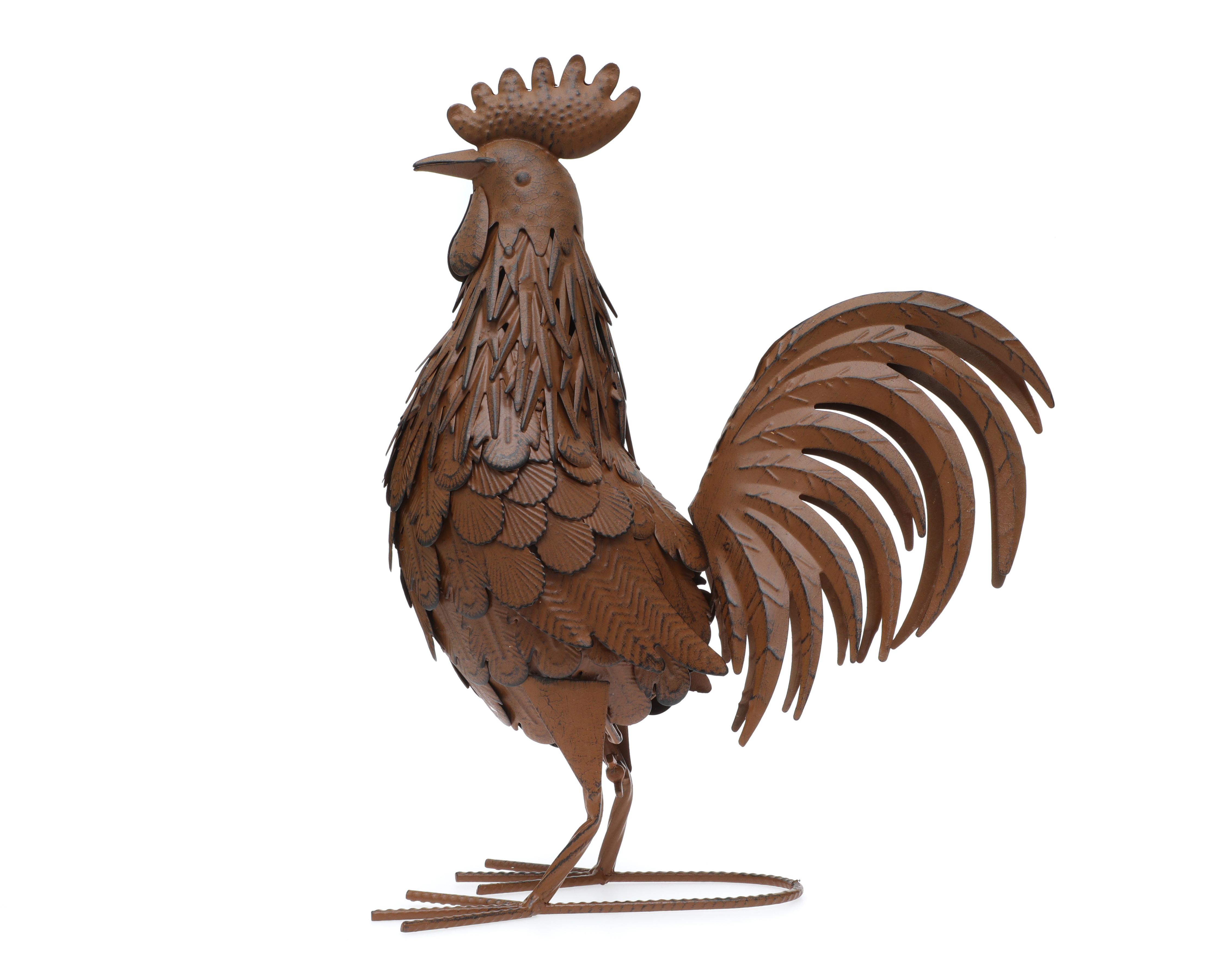 Foto 2 | Foto 2 | Escultura de Gallo Plucky de Metal