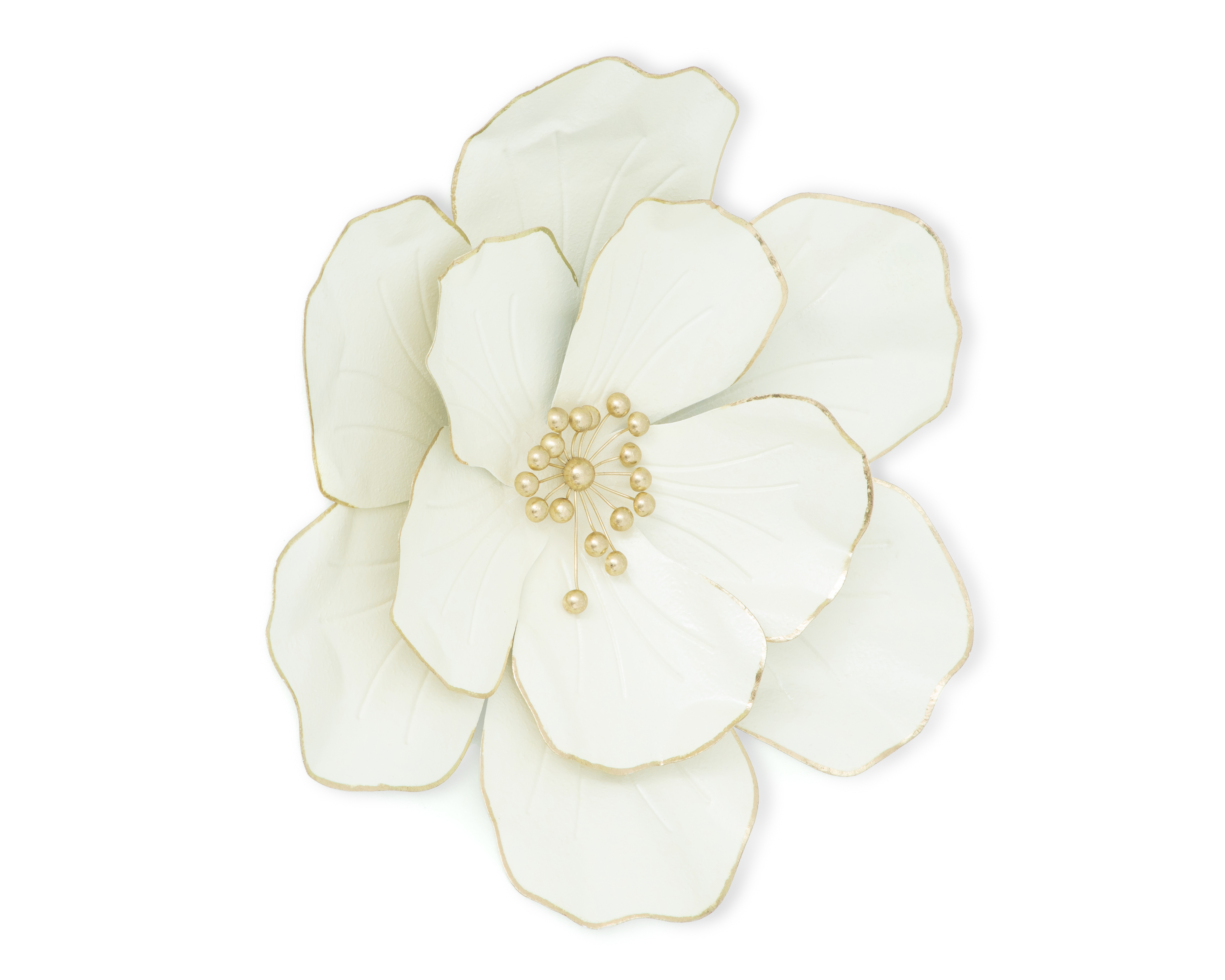 Foto 3 pulgar | Foto 2 | Flor de Pared Decorativa Blancas de Metal