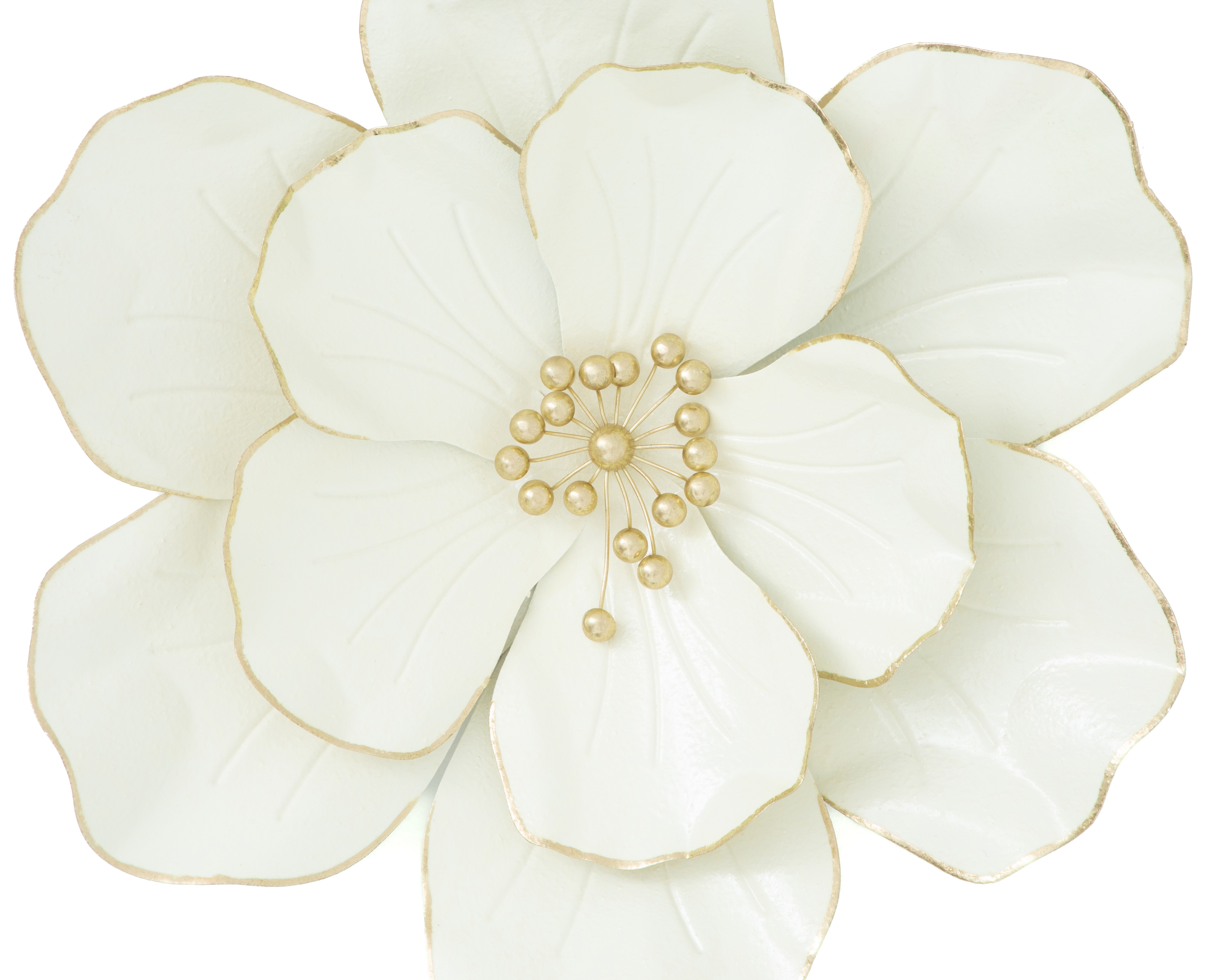 Foto 4 pulgar | Foto 3 | Flor de Pared Decorativa Blancas de Metal