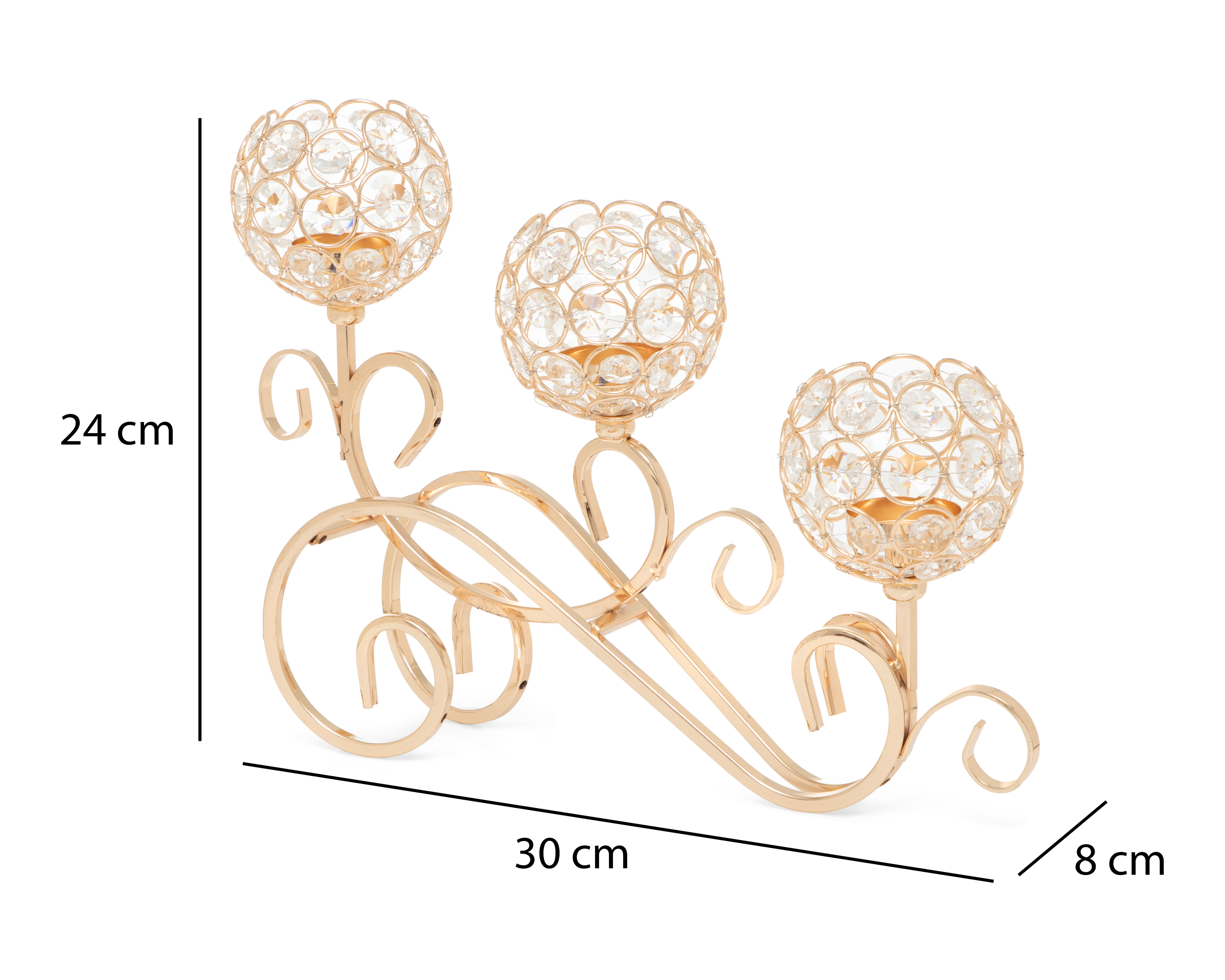 Foto 7 pulgar | Foto 6 | Candelabro Triadas de Cristal