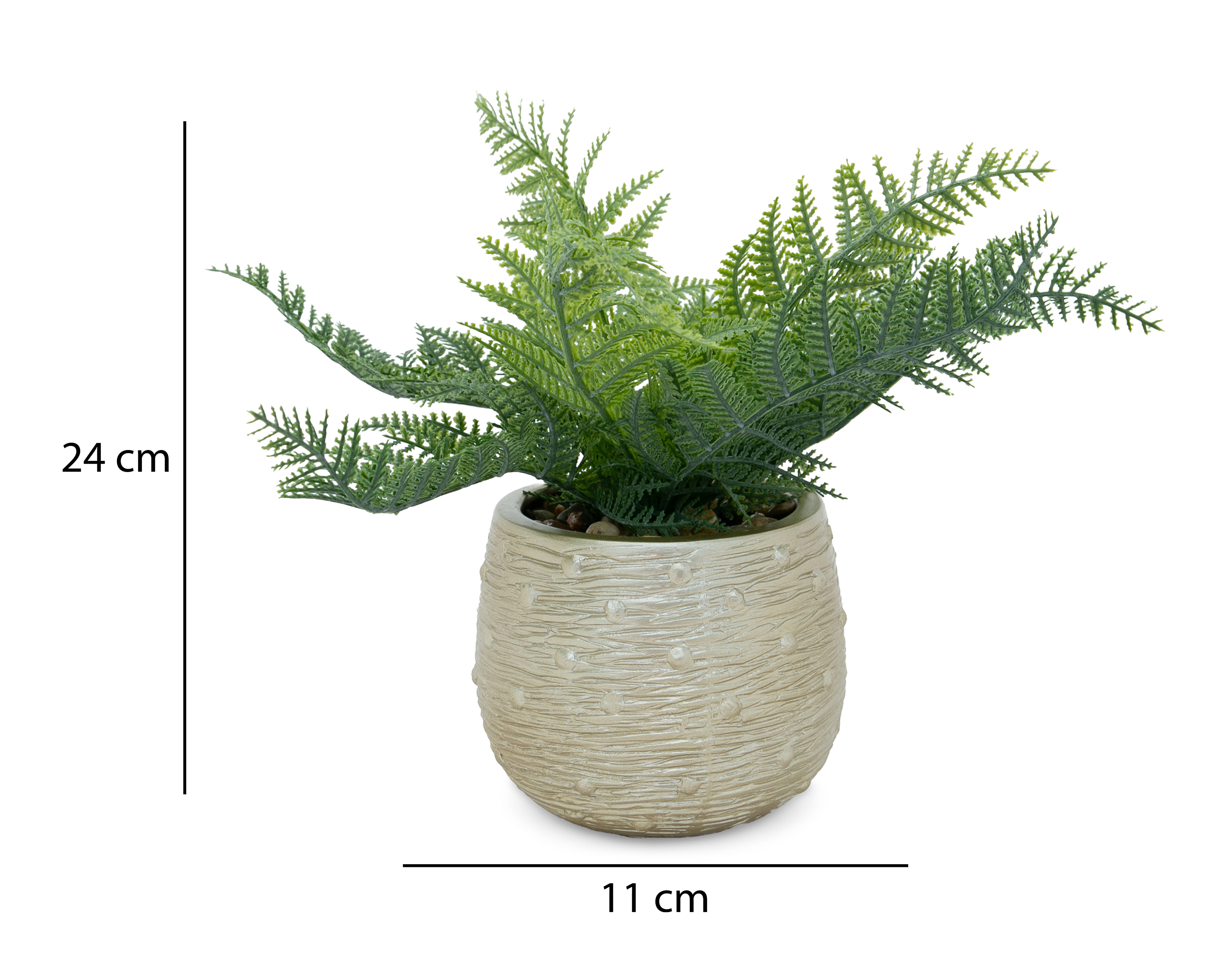 Foto 5 | Foto 5 | Helecho Artificial con Maceta Starhaus 24 cm