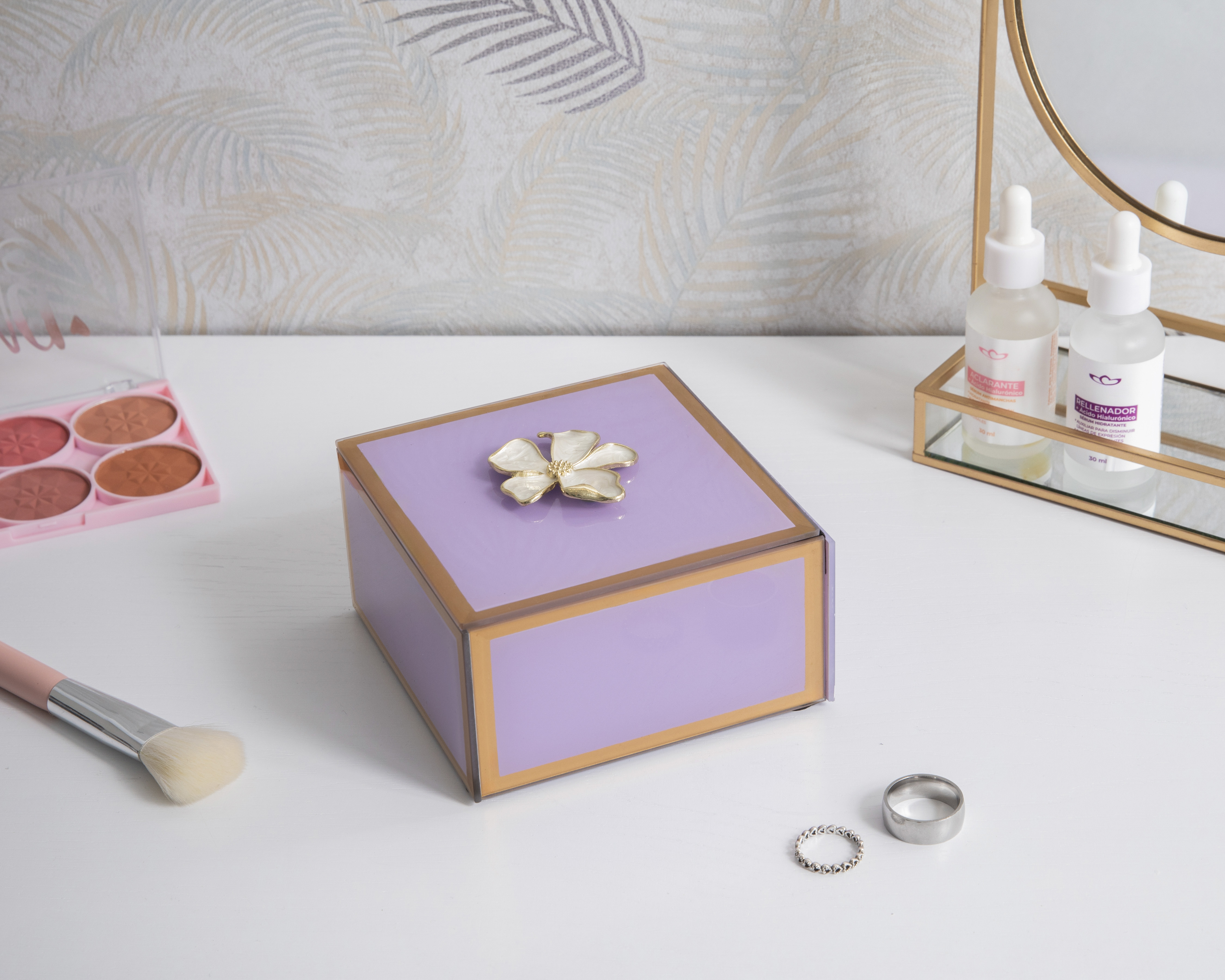 Foto 5 | Foto 5 | Joyero de Cristal Starhaus Banari Lila