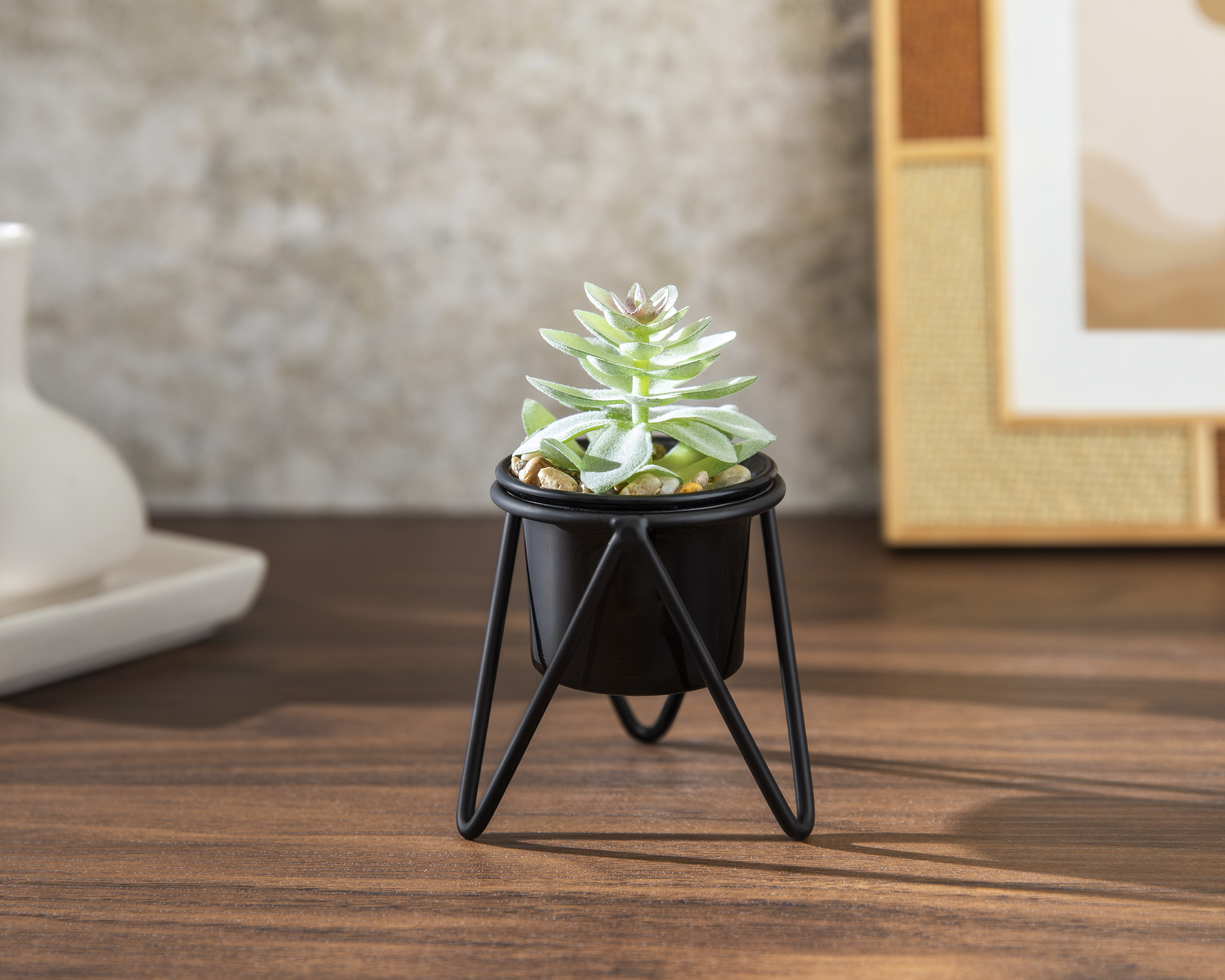 Foto 5 pulgar | Foto 4 | Suculenta Artificial con Maceta Starhaus 12 cm