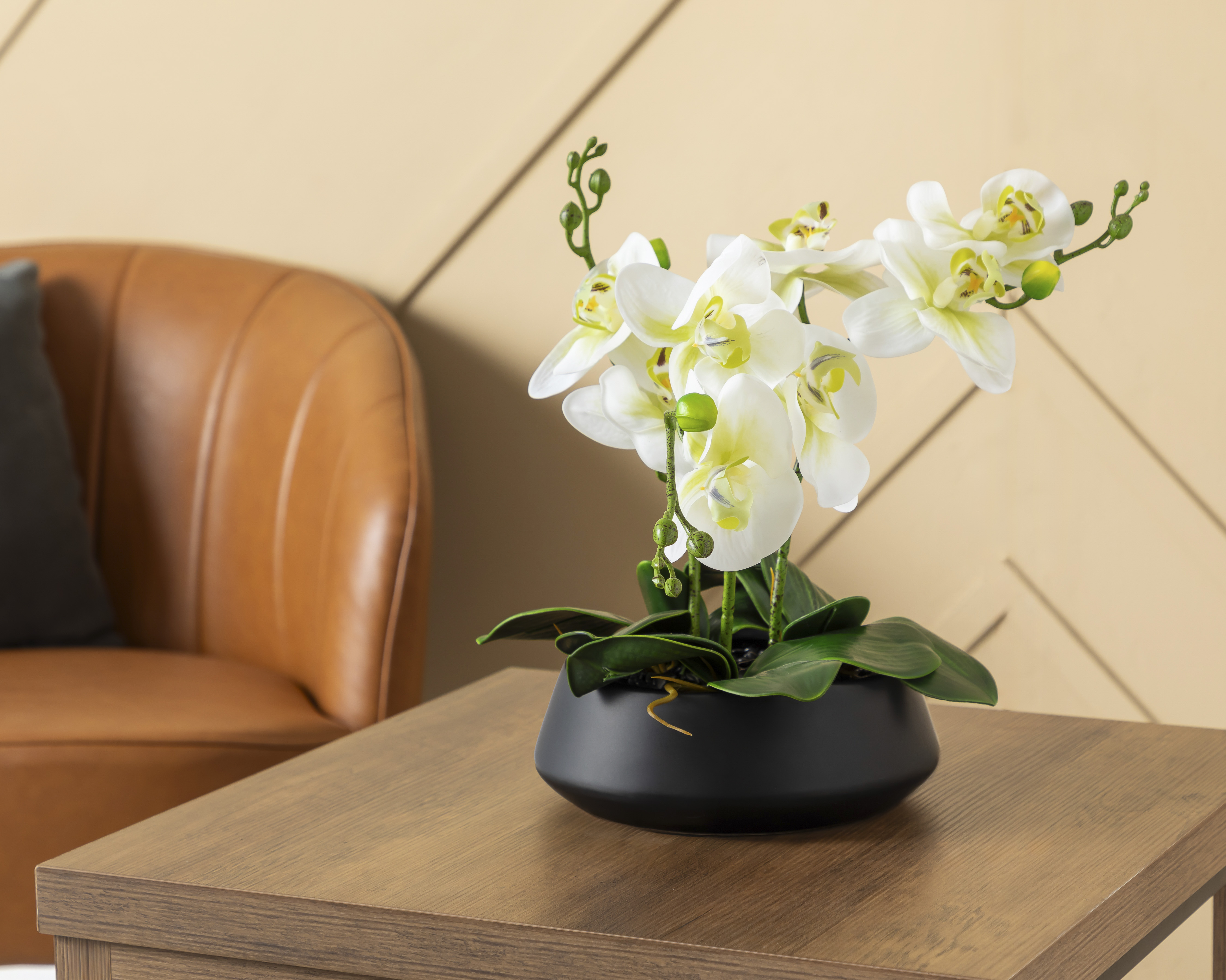 Foto 5 pulgar | Foto 4 | Orquídea Artificial con Maceta Starhaus 29 cm