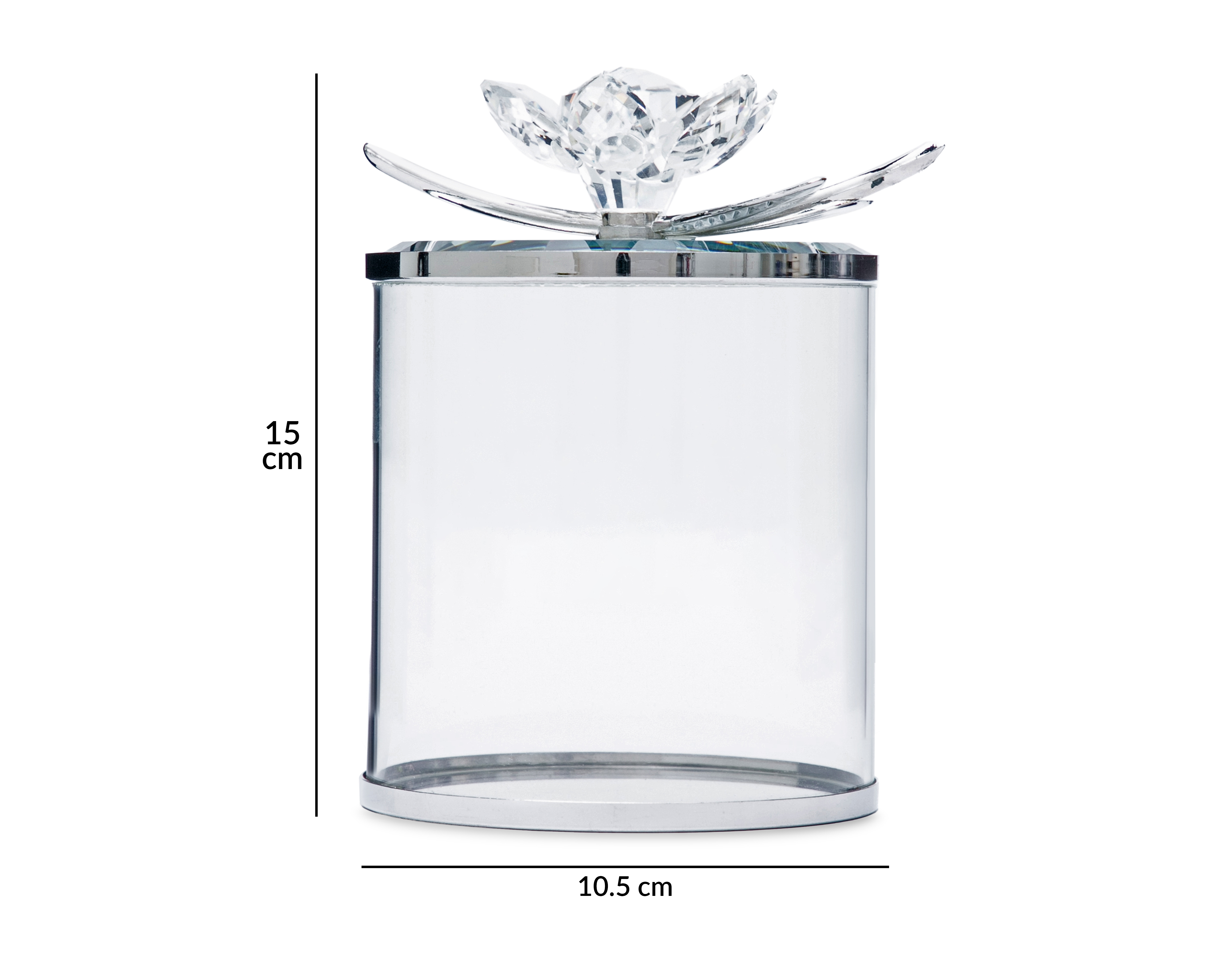 Foto 6 pulgar | Foto 5 | Joyero de Vidrio Starhaus Transparente